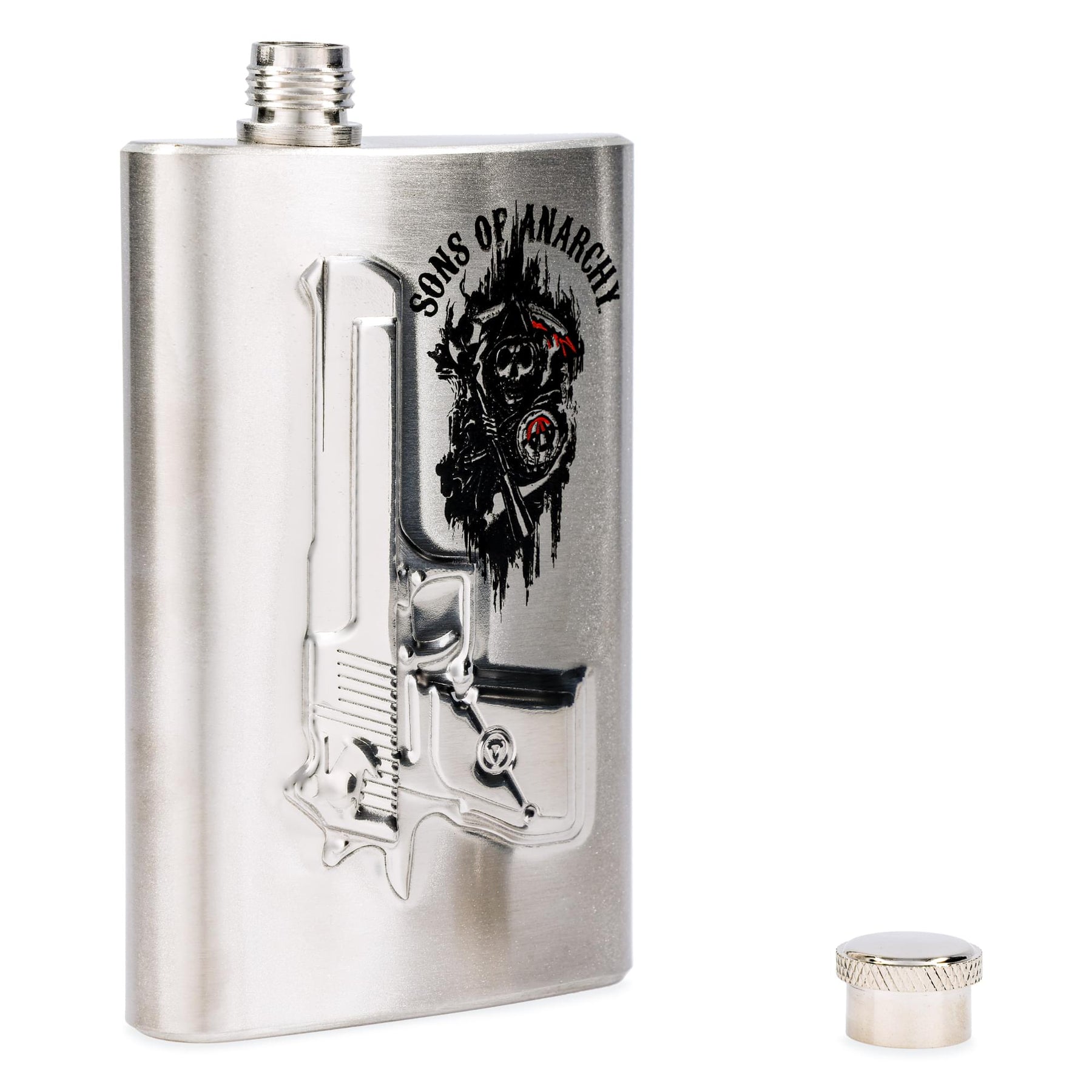 Sons of Anarchy Gun Logo 6 oz. Flask
