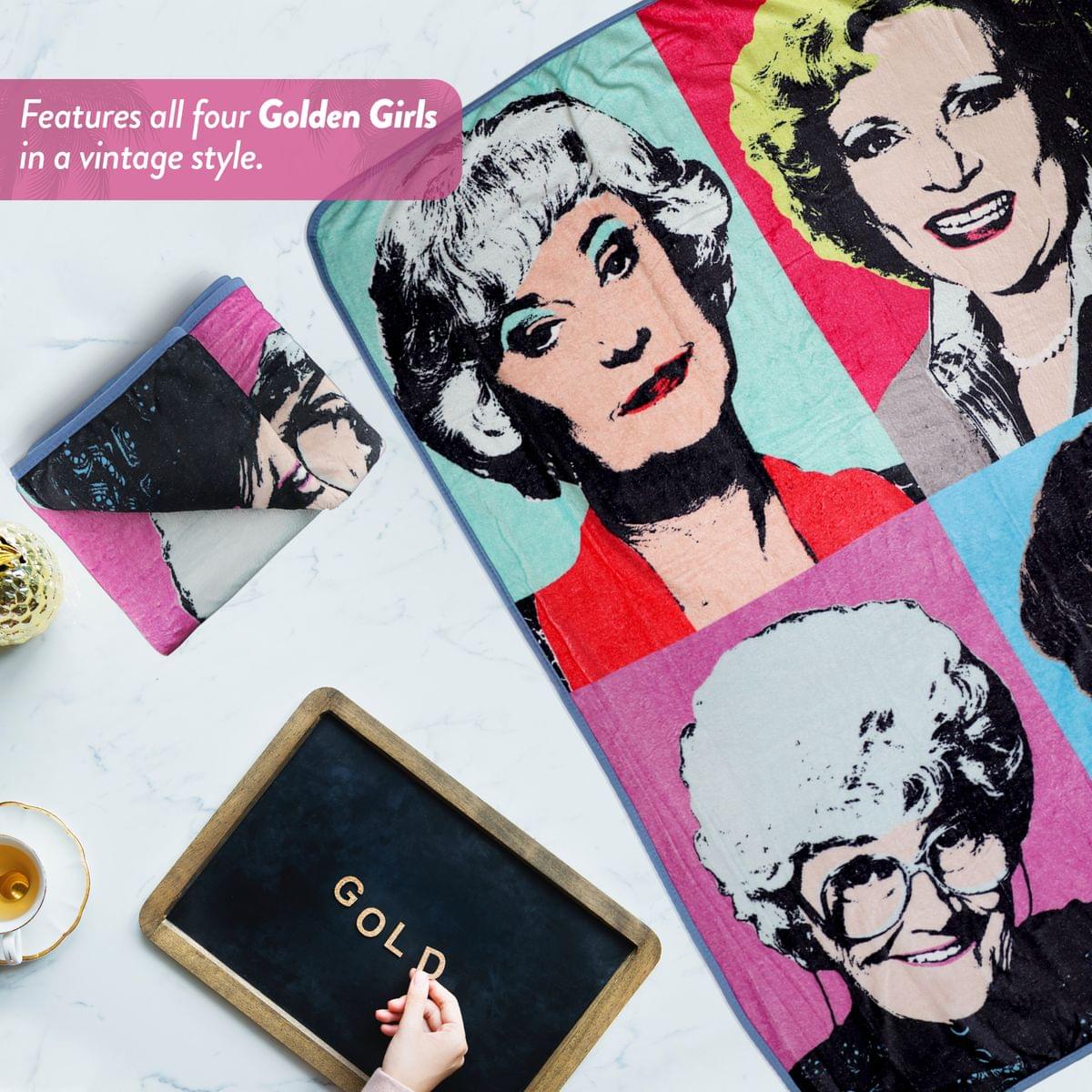 Golden Girls Warhol Fleece Blanket Comforter | 45"x60"