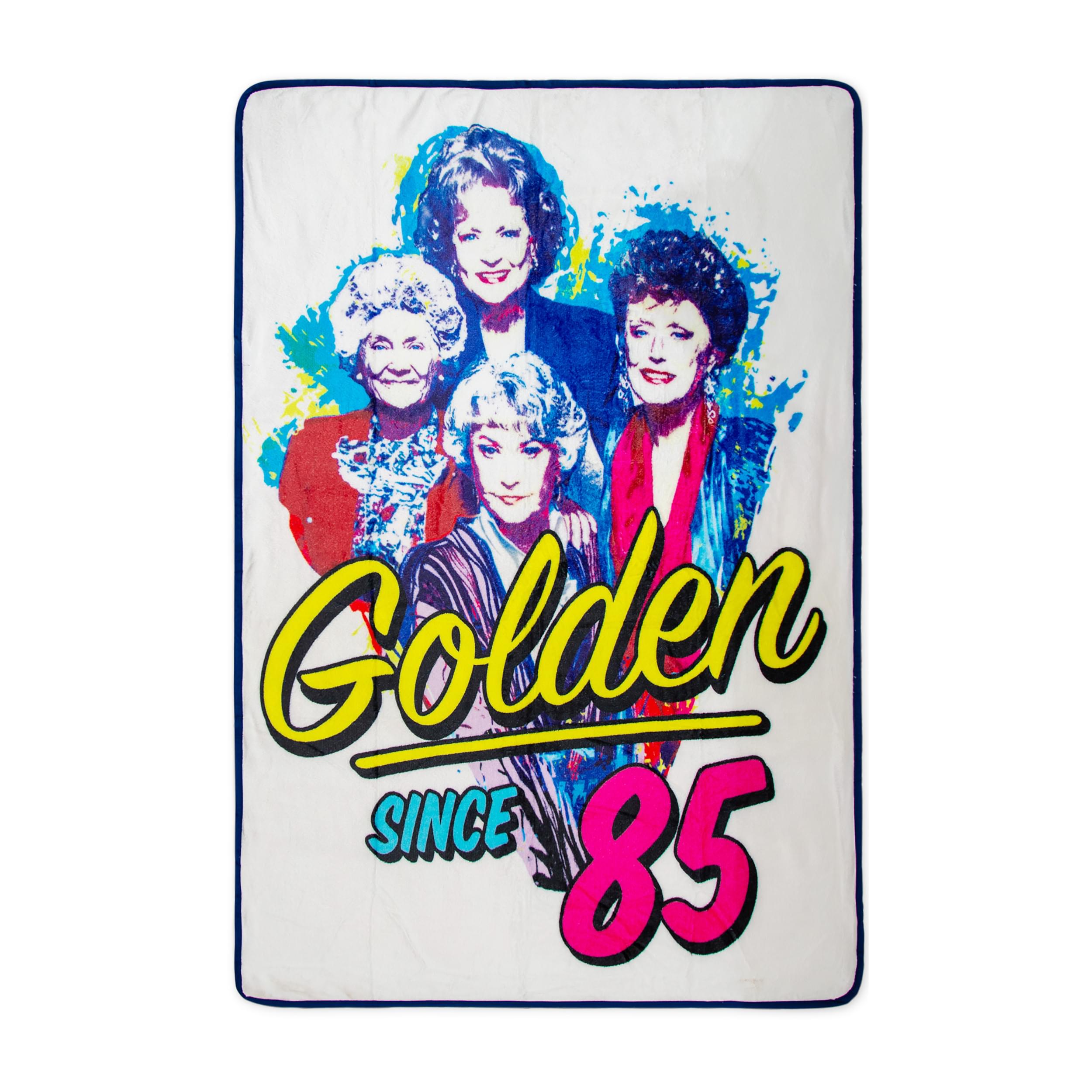 Golden Girls 45 x 60 Inch Fleece Throw Blanket & Air Freshener Gift Set