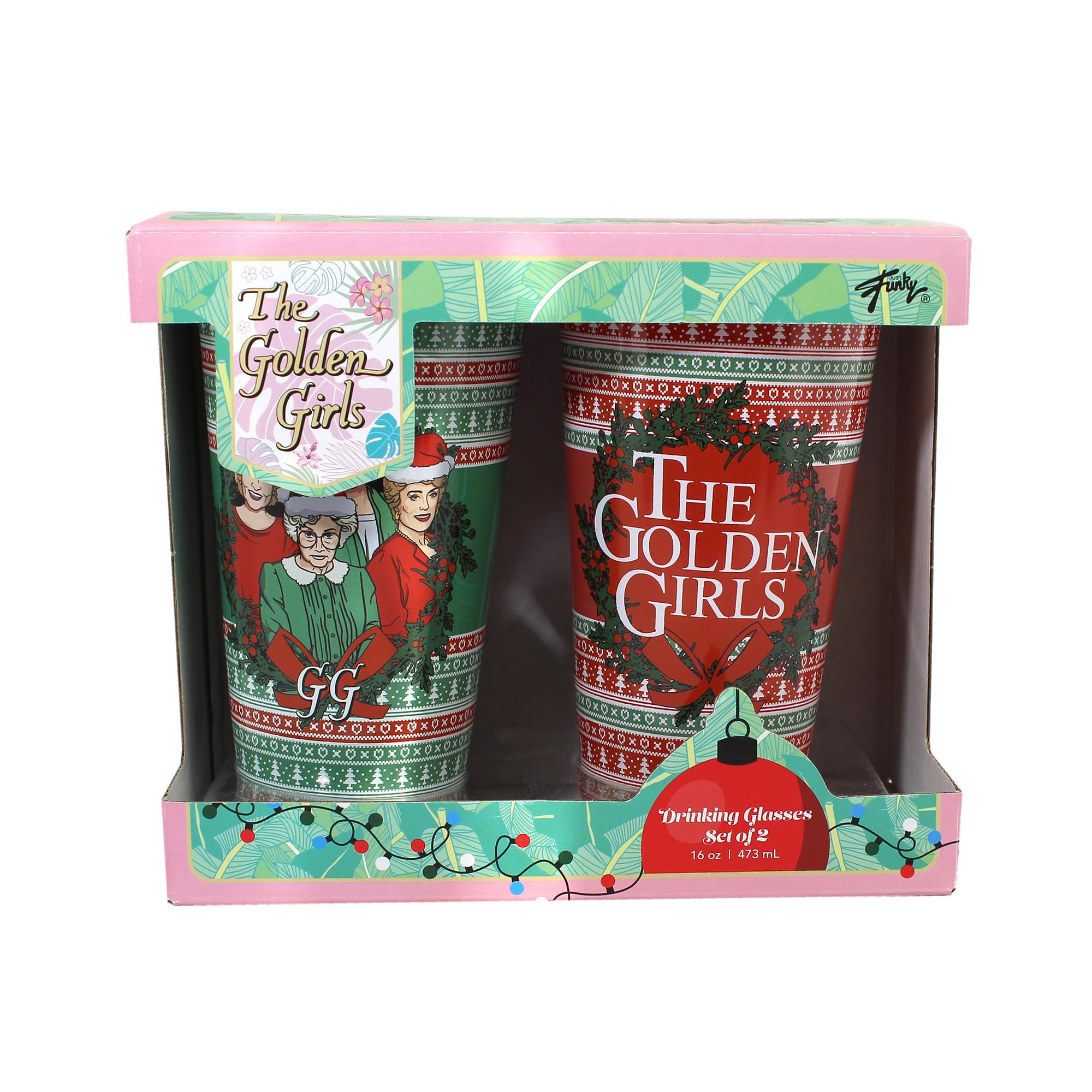 The Golden Girls Holiday 16oz Pint Glasses | Set of 2