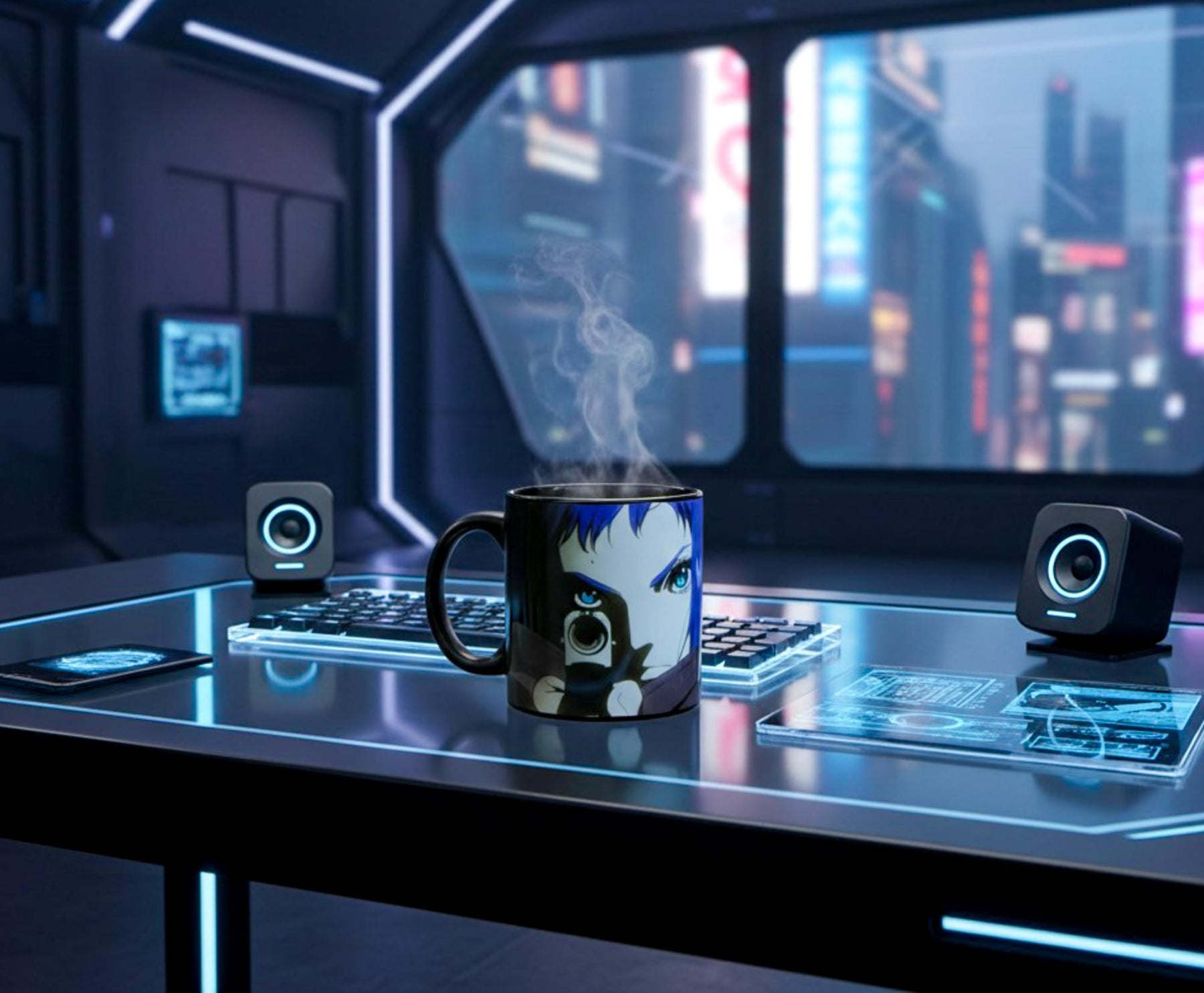 Ghost In The Shell Arise Motoko 16oz Ceramic Coffee Mug