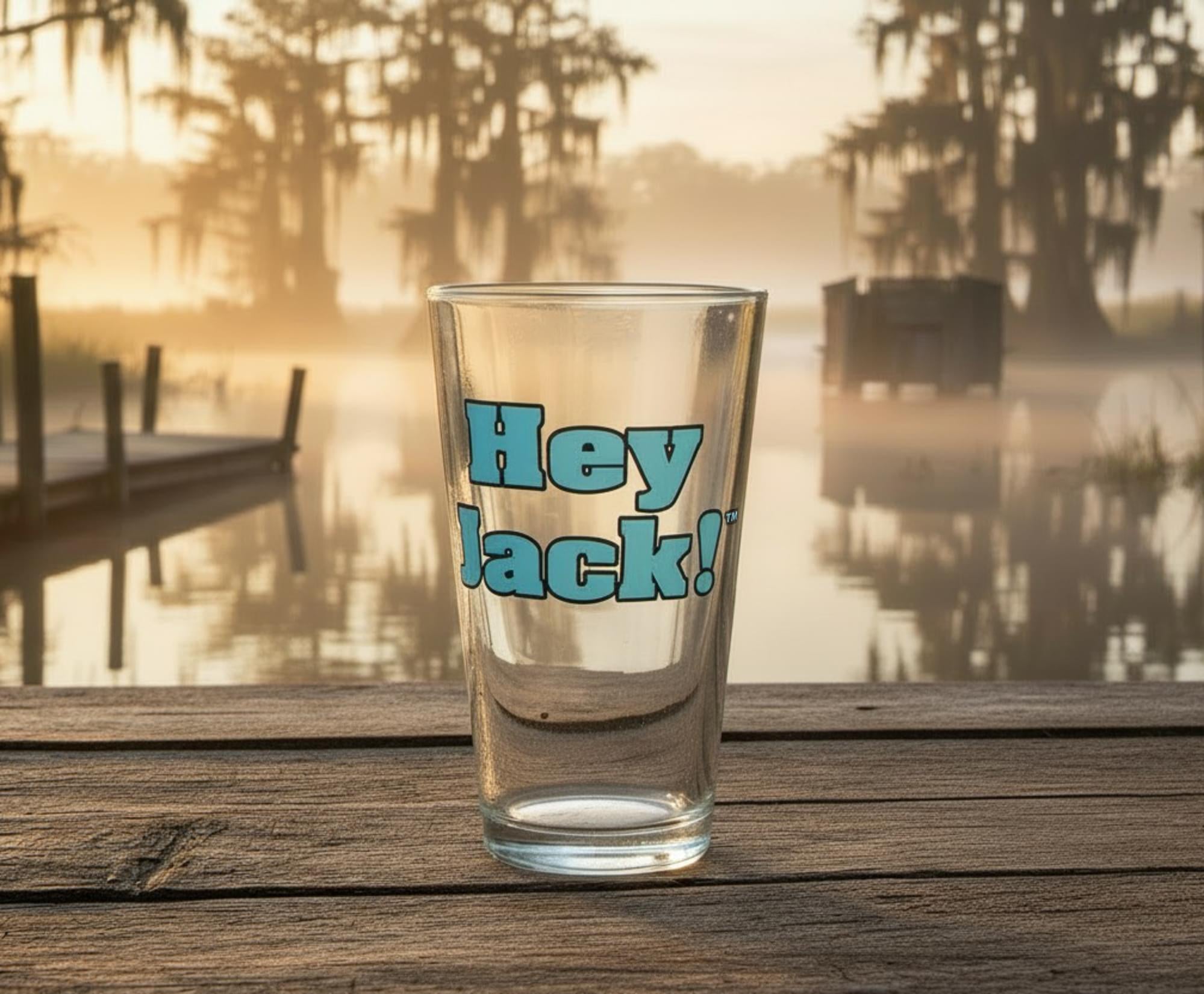 Duck Commander Si Hey Jack 16oz Clear Pint Glass