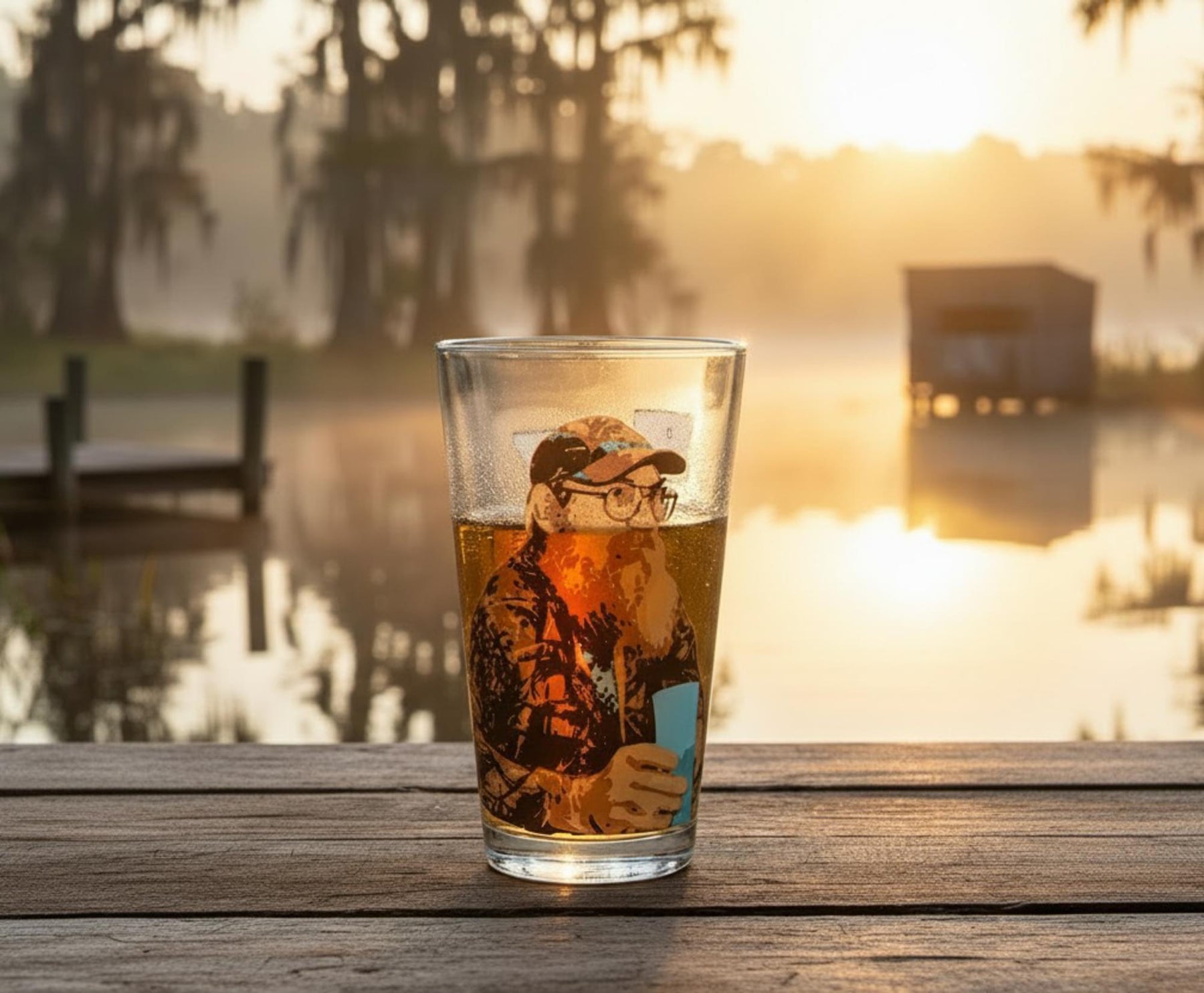 Duck Commander Si Hey Jack 16oz Clear Pint Glass