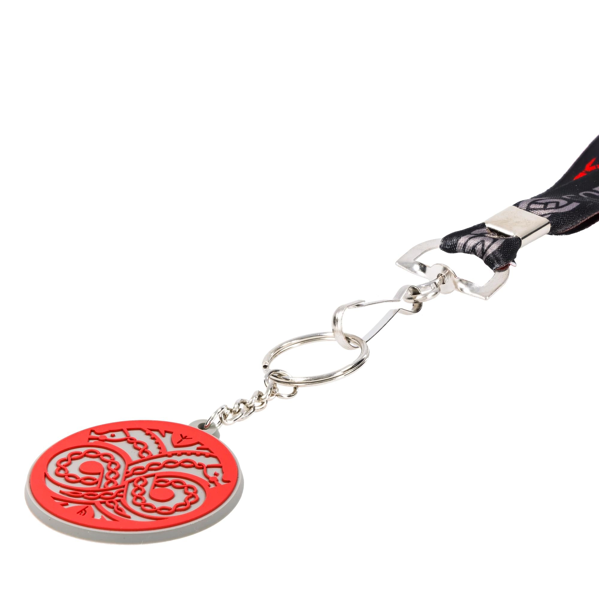 God of War 2018 Logo Lanyard with ID Tag and Charm