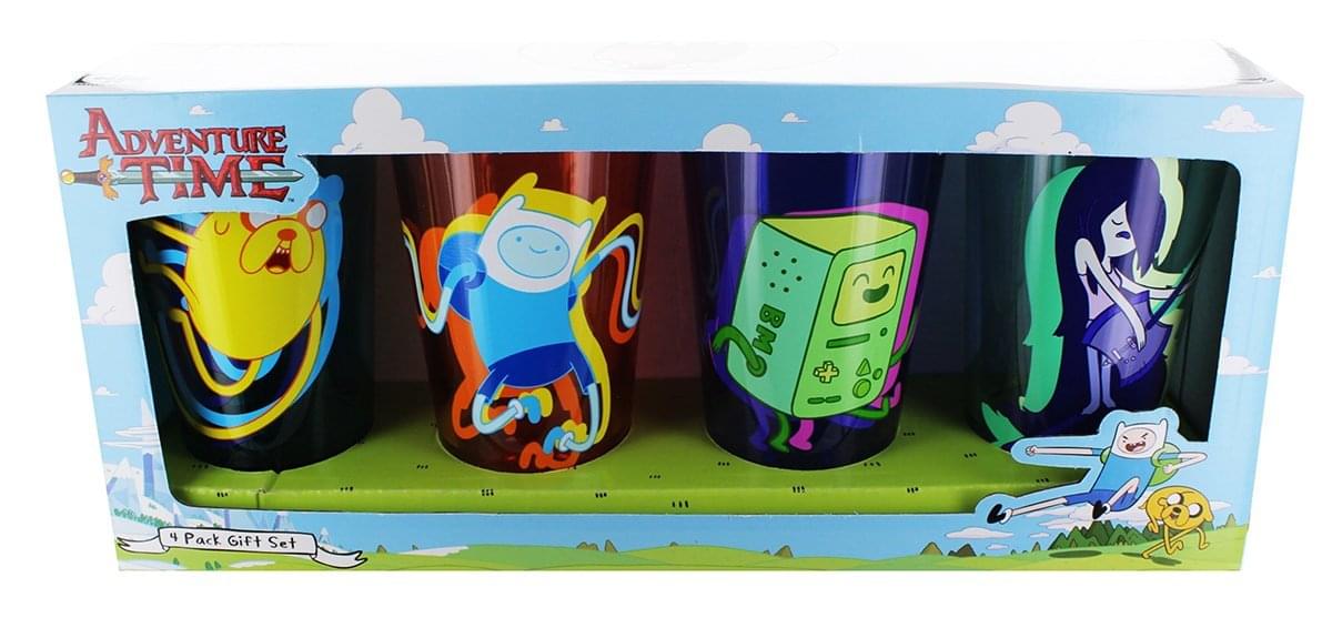 Adventure Time 4 Pack Pint Glass Set