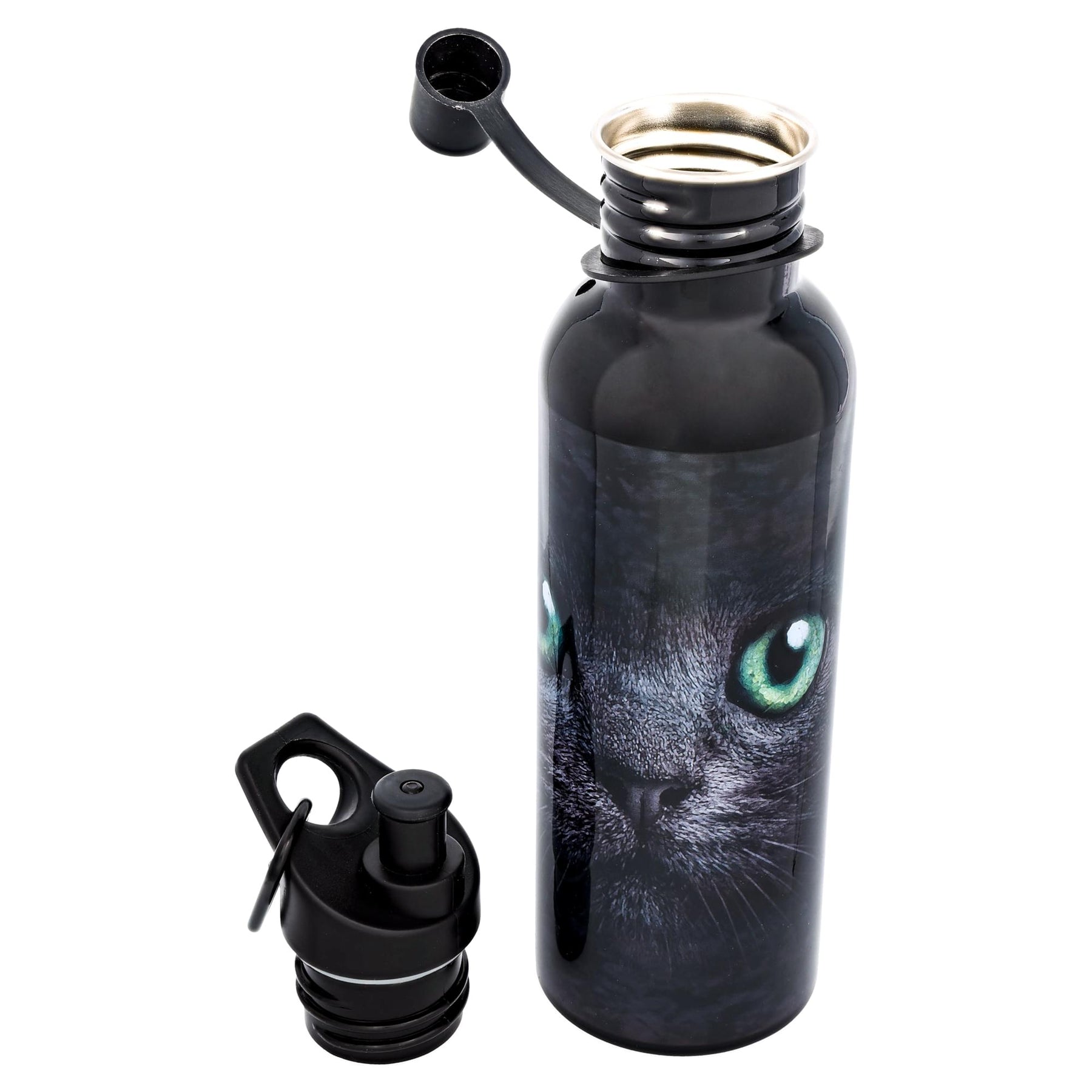 Black Cat Water Bottle