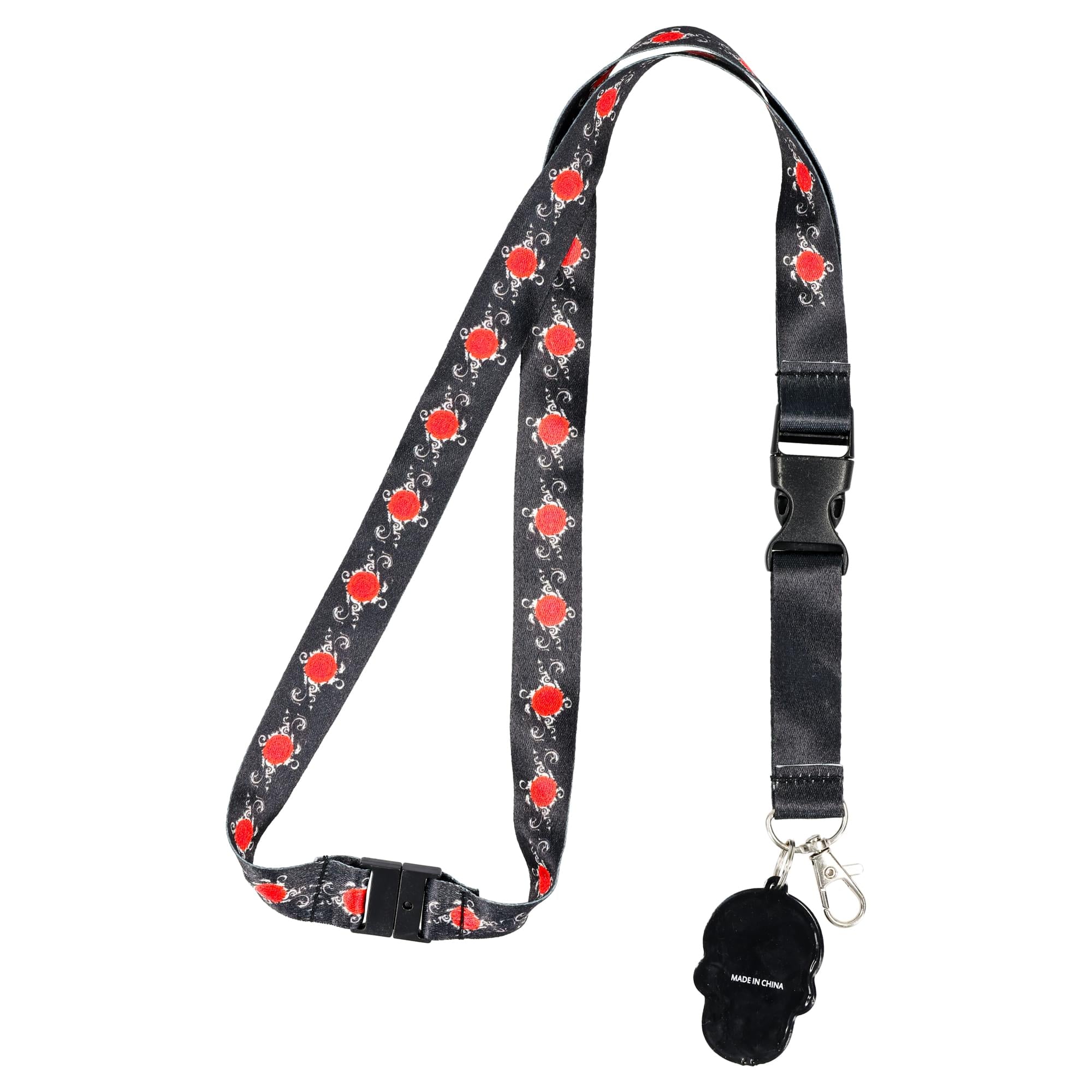 Day of the Dead Sugar Skull Charm Lanyard