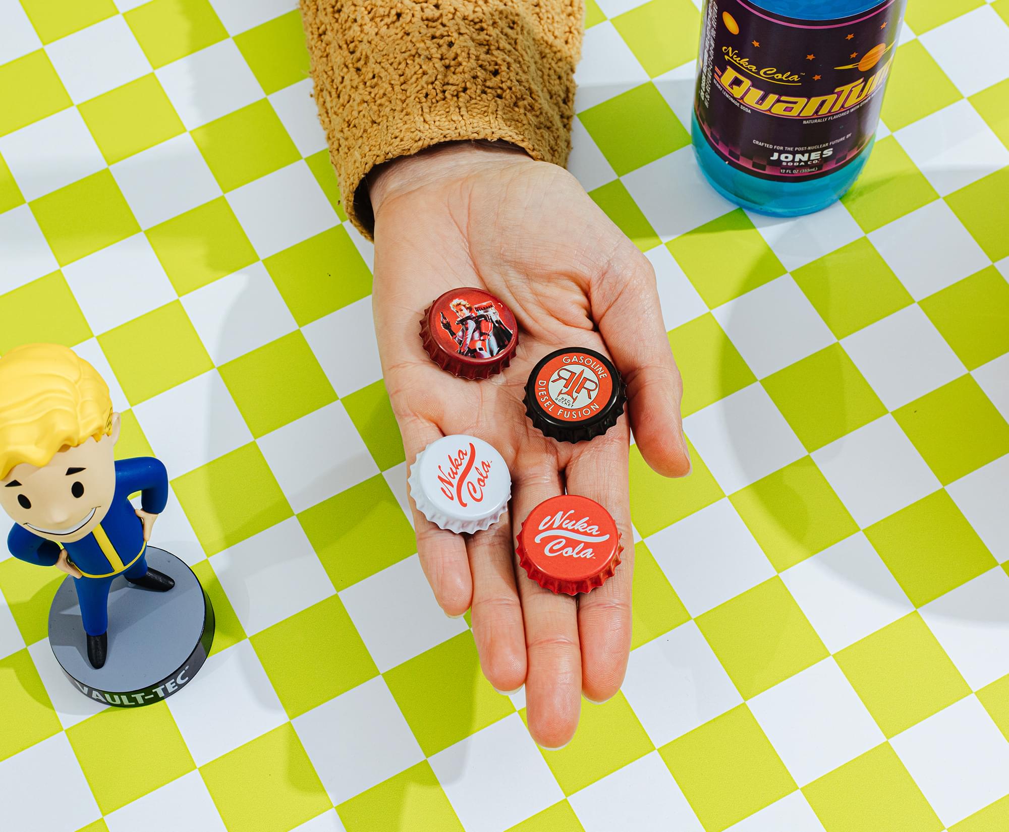 Fallout Nuka-Cola Bottle Cap Magnets | Set of 4