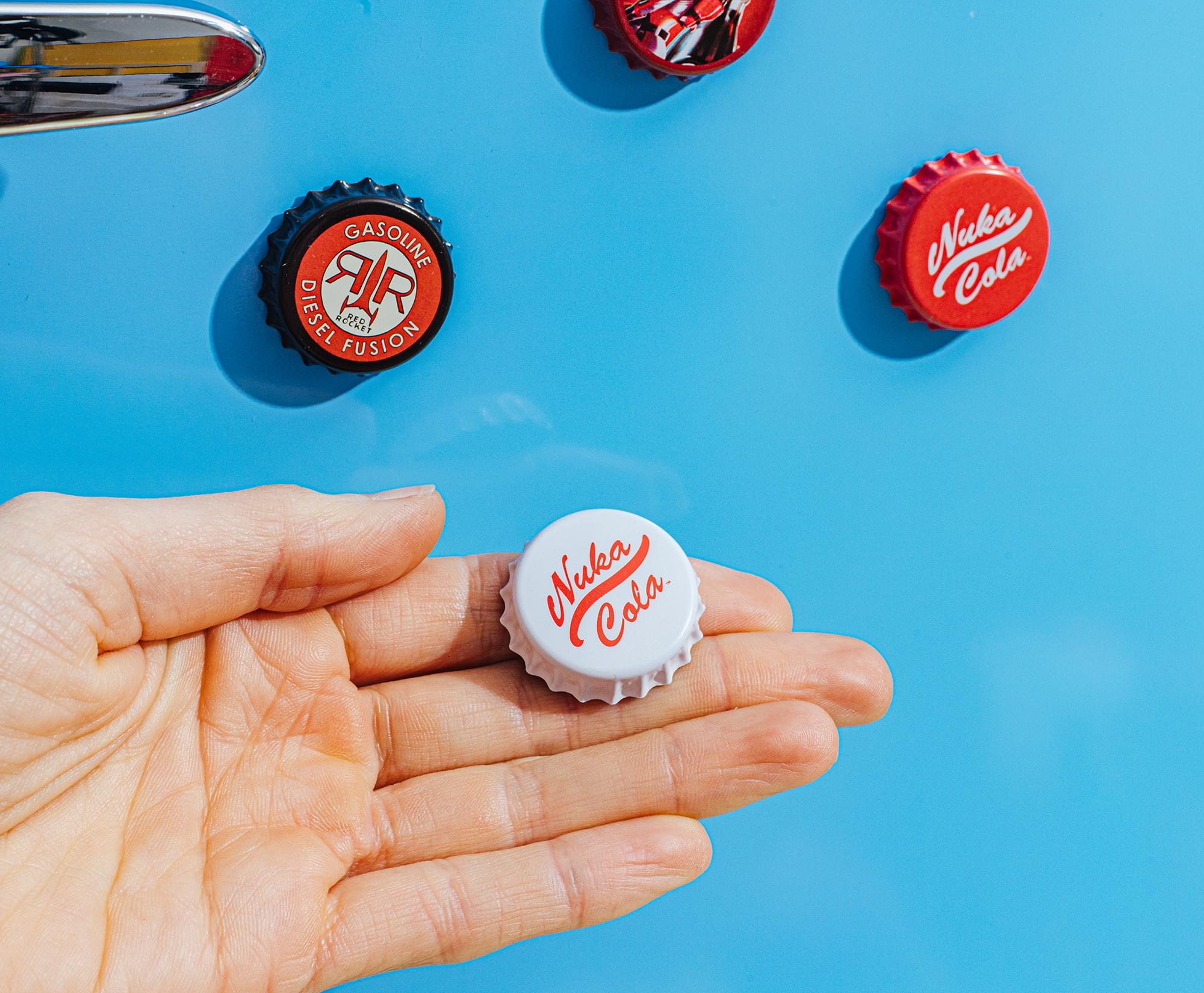 Fallout Nuka-Cola Bottle Cap Magnets | Set of 4