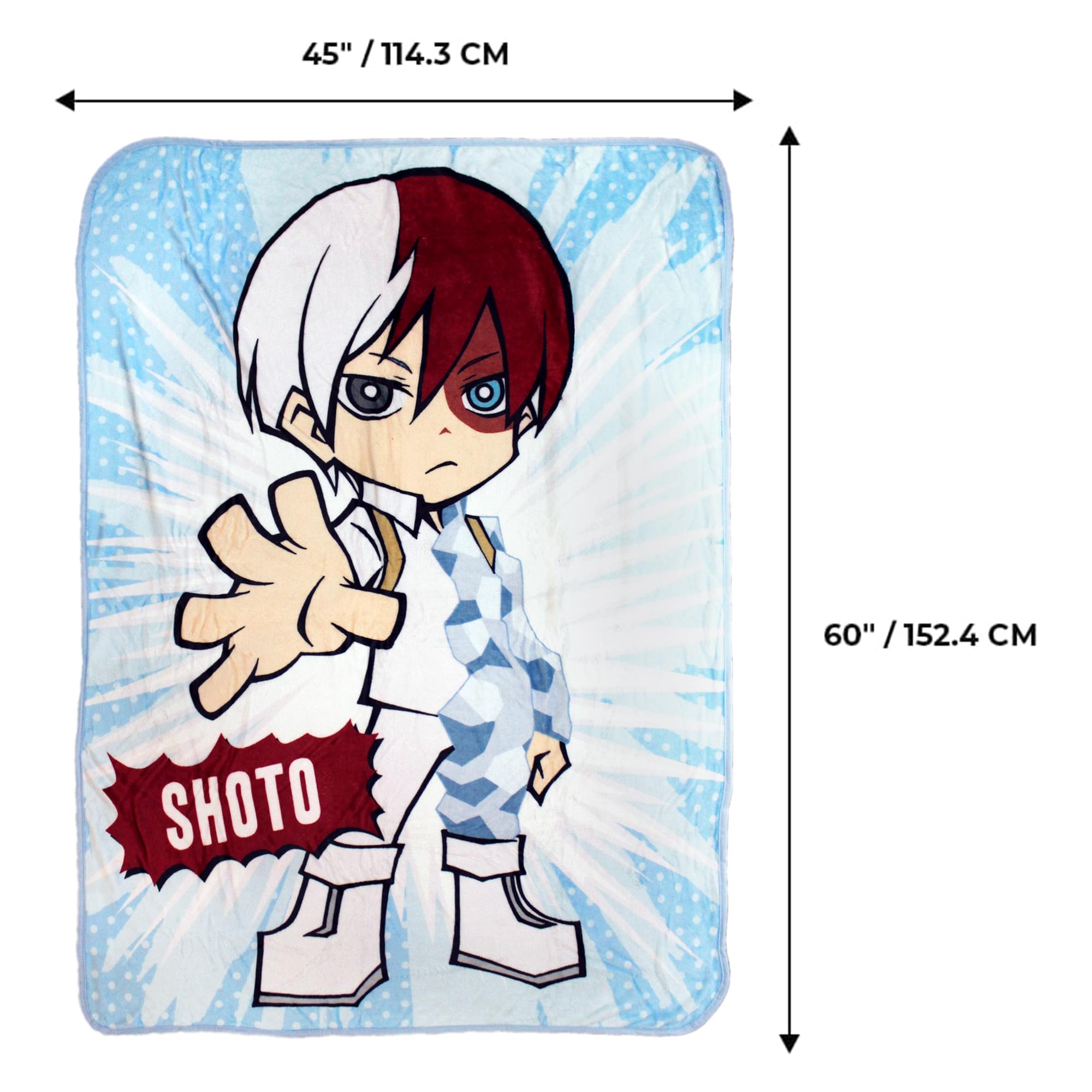 My Hero Academia Shoto Todoroki 45 x 60 Inch Fleece Throw Blanket