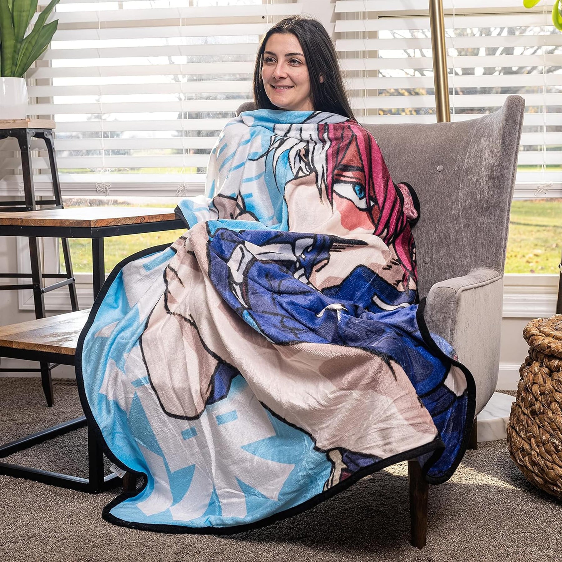 My Hero Academia Shoto Todoroki 45 x 60 Inch Fleece Throw Blanket