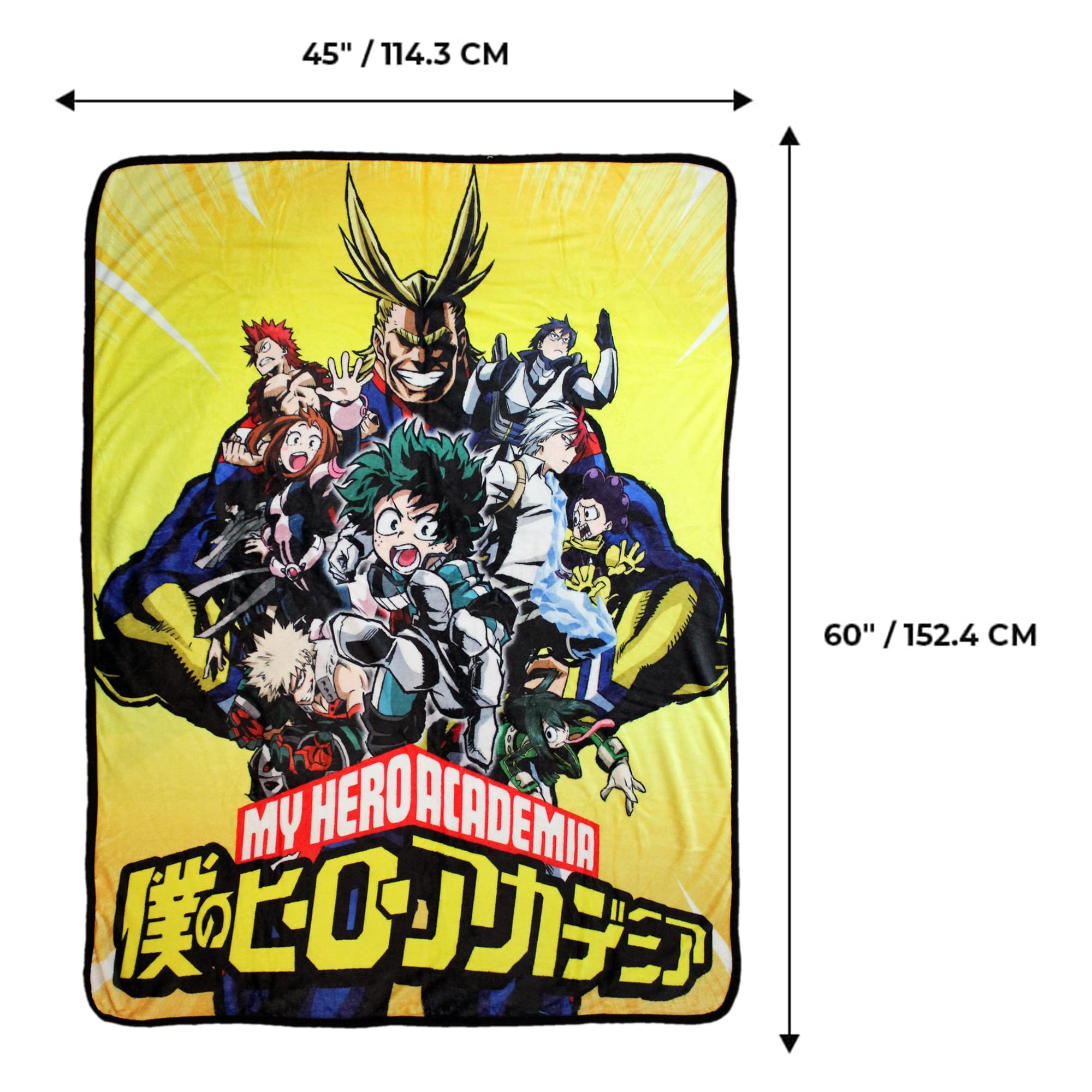 My Hero Academia All Might 45 x 60 Inch Fleece Throw Blanket