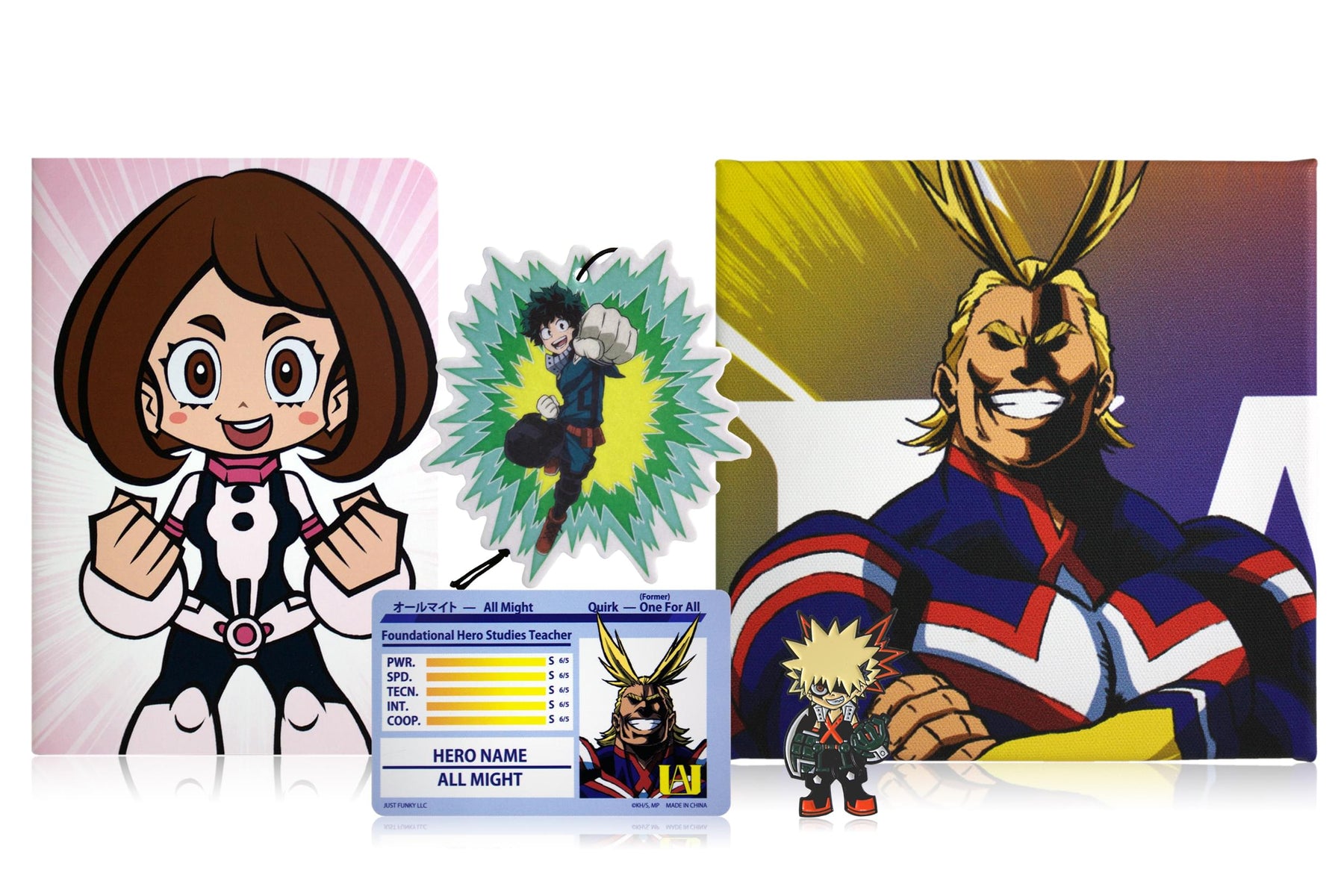 My Hero Academia LookSee Gift Box | Set Of 4 | All Might, Izuku, Bakugo, Ochaco