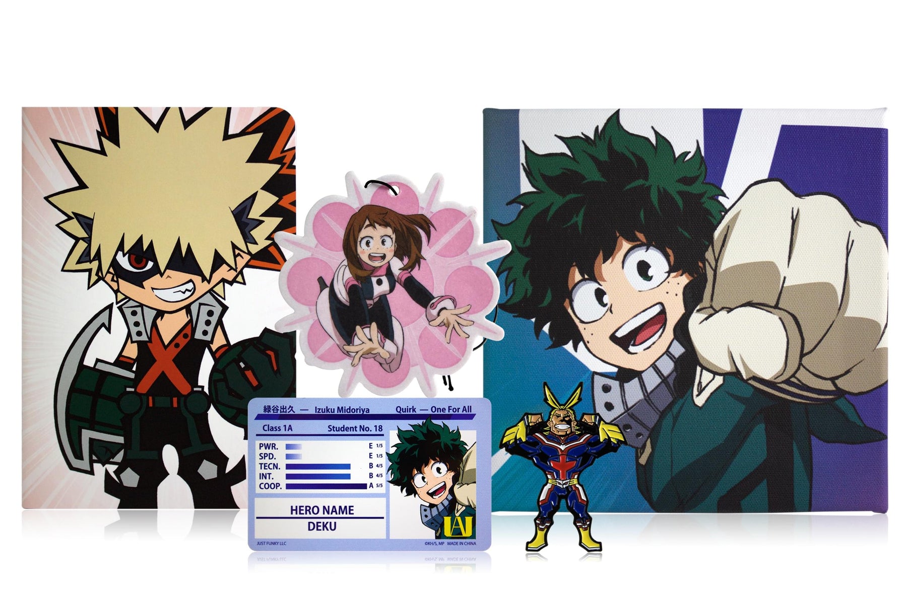 My Hero Academia LookSee Gift Box | Set Of 4 | All Might, Izuku, Bakugo, Ochaco