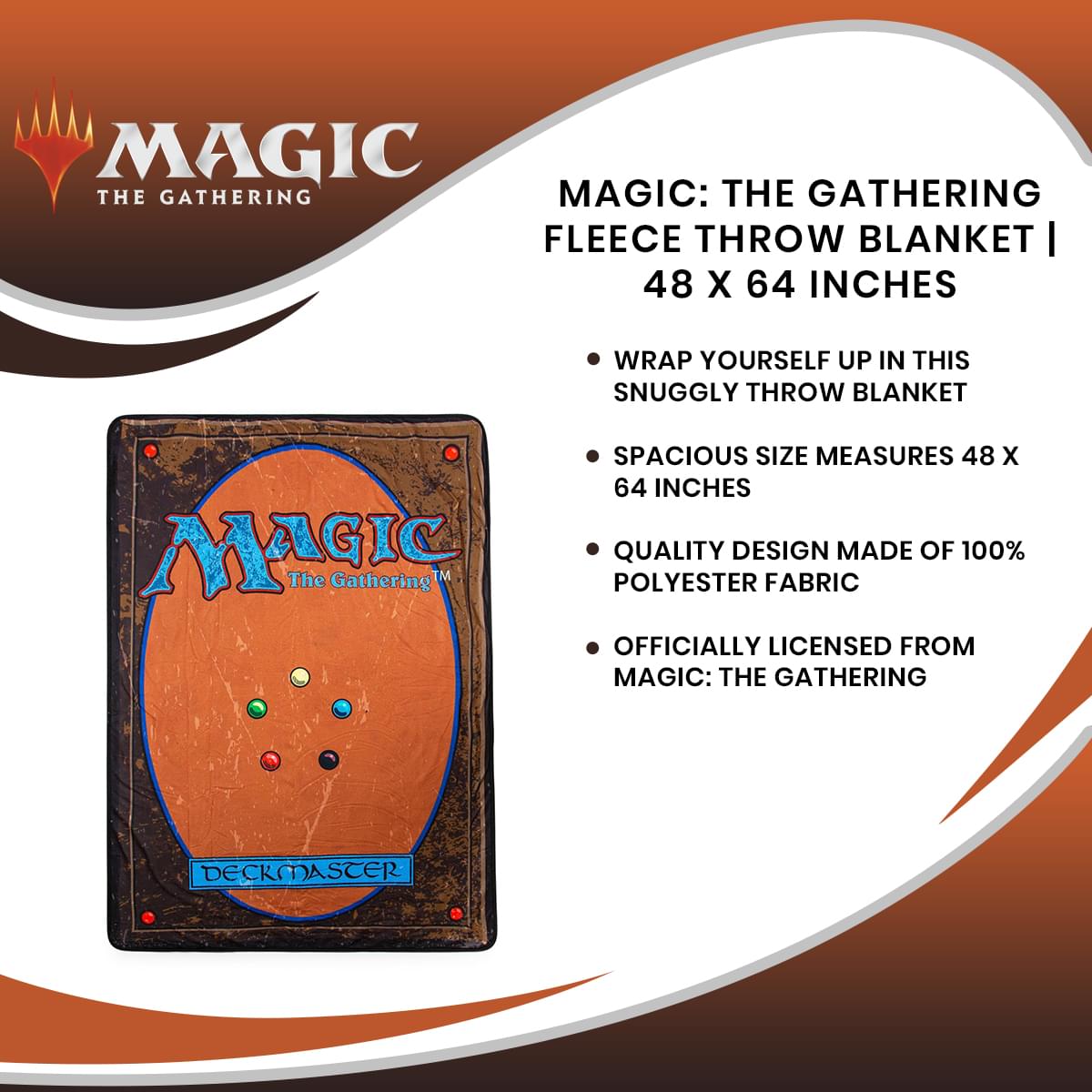 mtg card blanket Magic The Gathering Fleece Throw Blanket