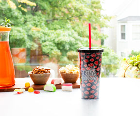 Naruto Shippuden Akatsuki 20-Ounce Carnival Cup With Lid and Straw