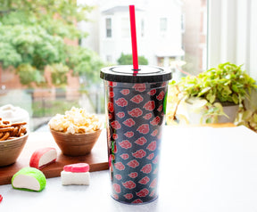 Naruto Shippuden Akatsuki 20-Ounce Carnival Cup With Lid and Straw