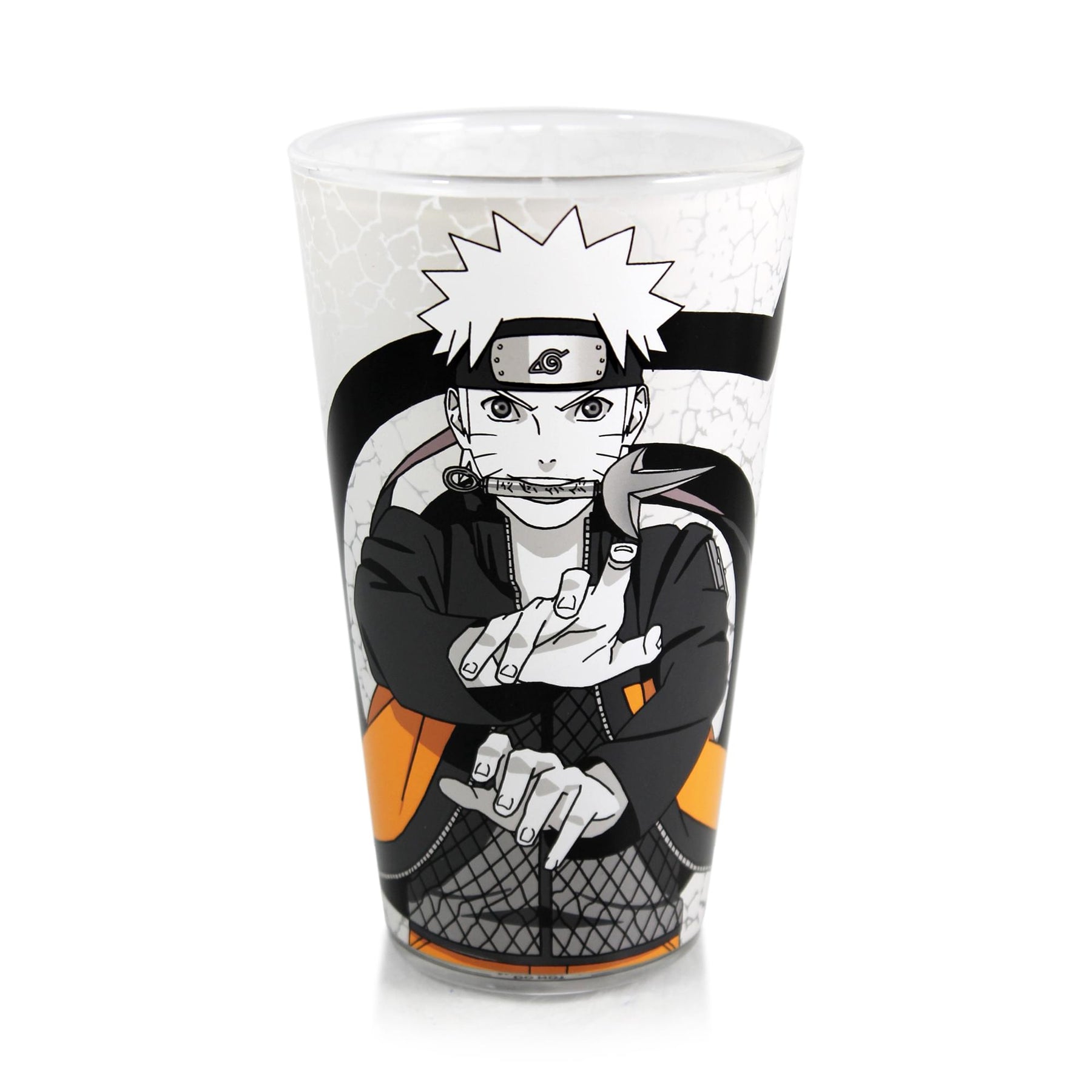 Naruto and Kakashi Hand Sign 16oz Pint Glass Set of 2