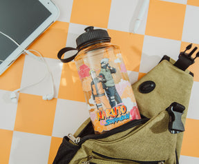 Naruto Shippuden Characters Water Bottle With Push Cap | Holds 32 Ounces