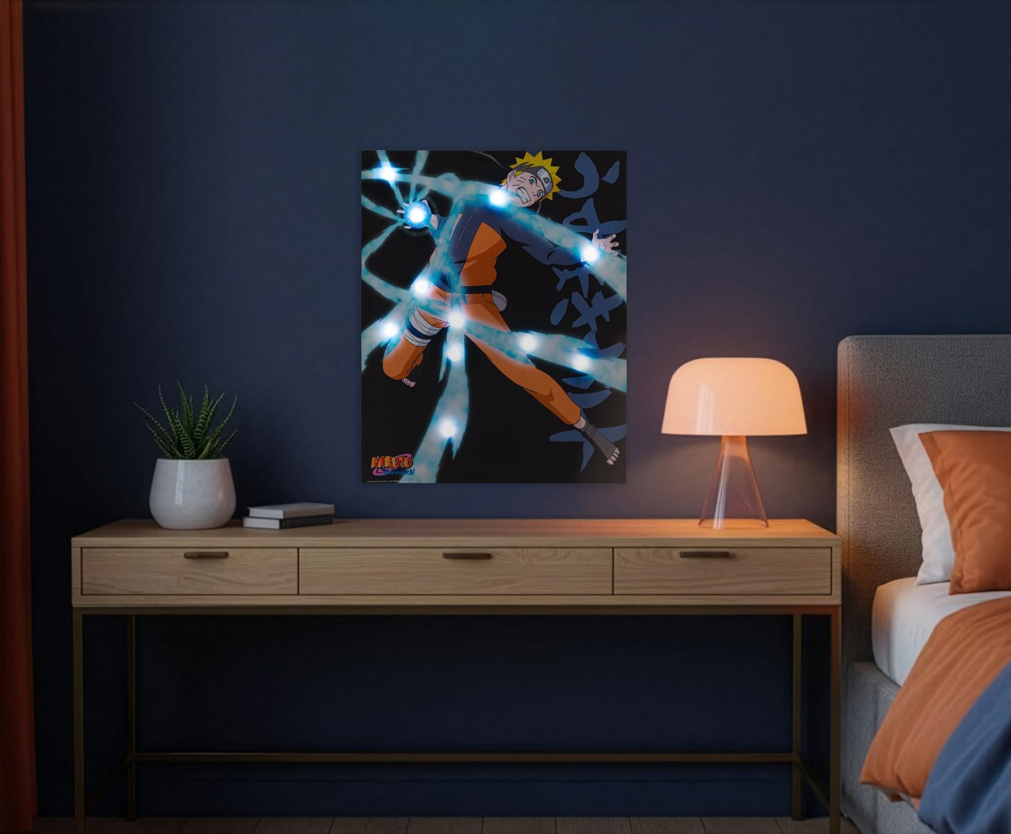 Naruto Shippuden Rasengan 20"x16" Light-Up Canvas Wall Art