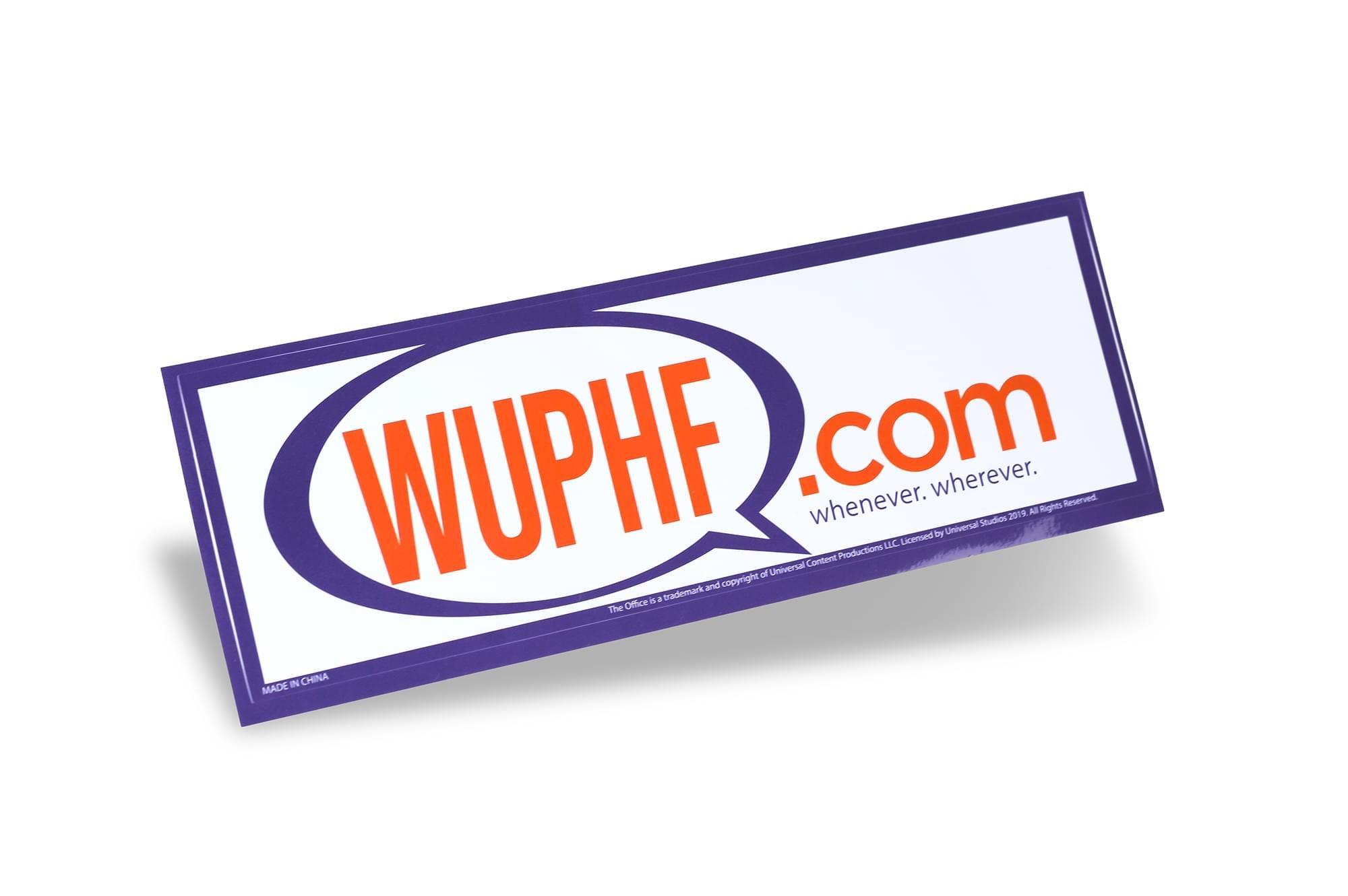 The Office WUPHF.com Sticker | 8.25x2.75 Inch