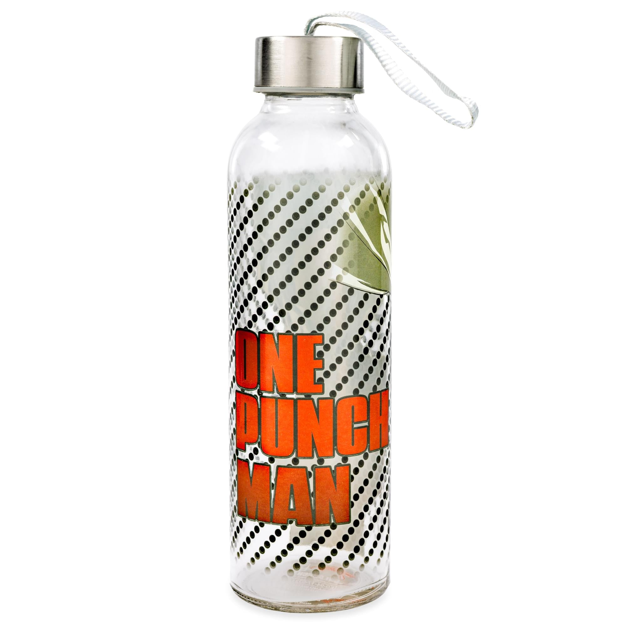 One Punch Man 18oz Glass Water Bottle