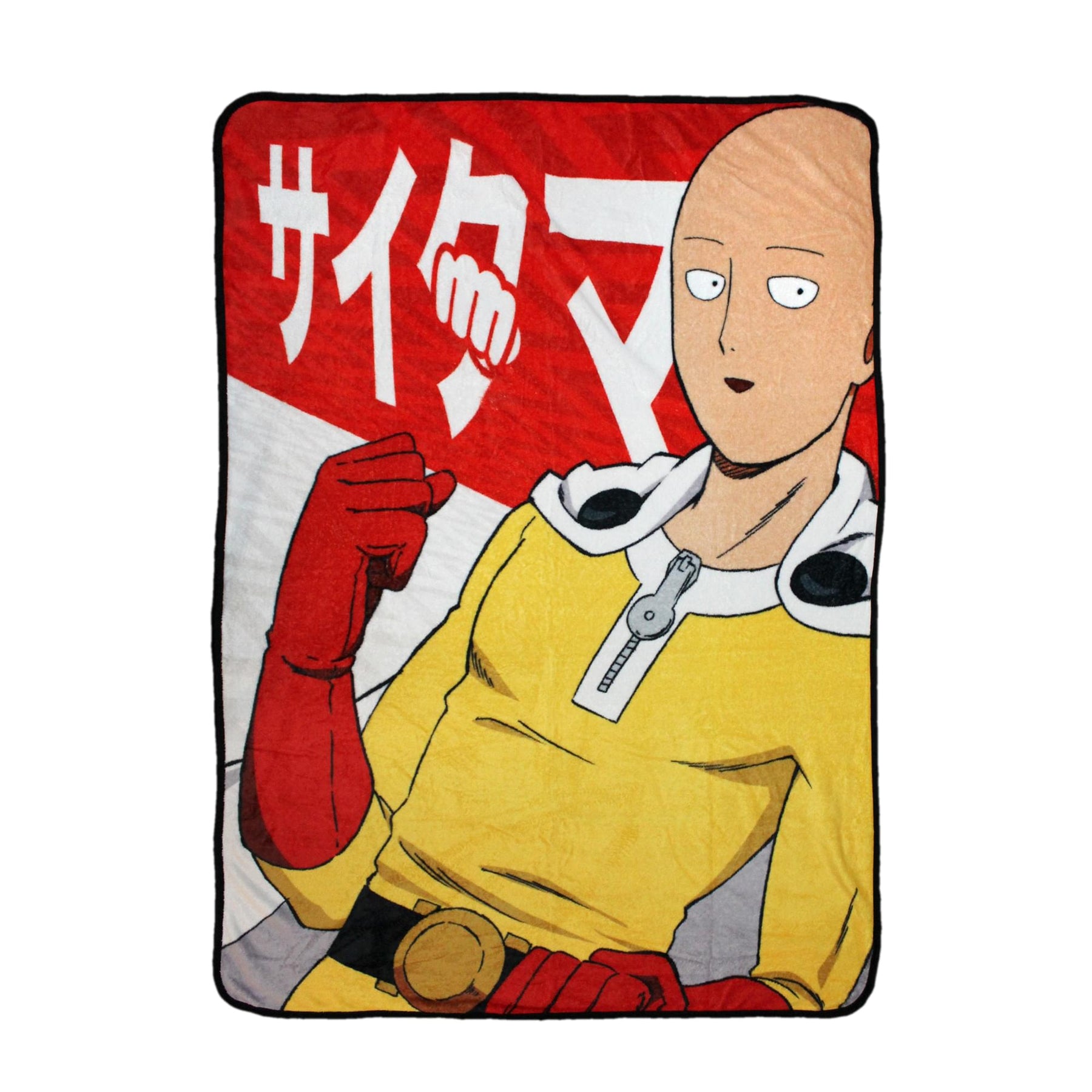 One-Punch Man 45 x 60 Inch Fleece Throw Blanket & Sticker