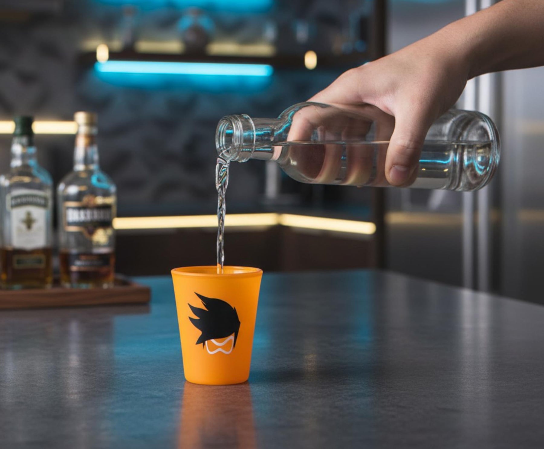 Overwatch Tracer 1.5oz Orange Shot Glass