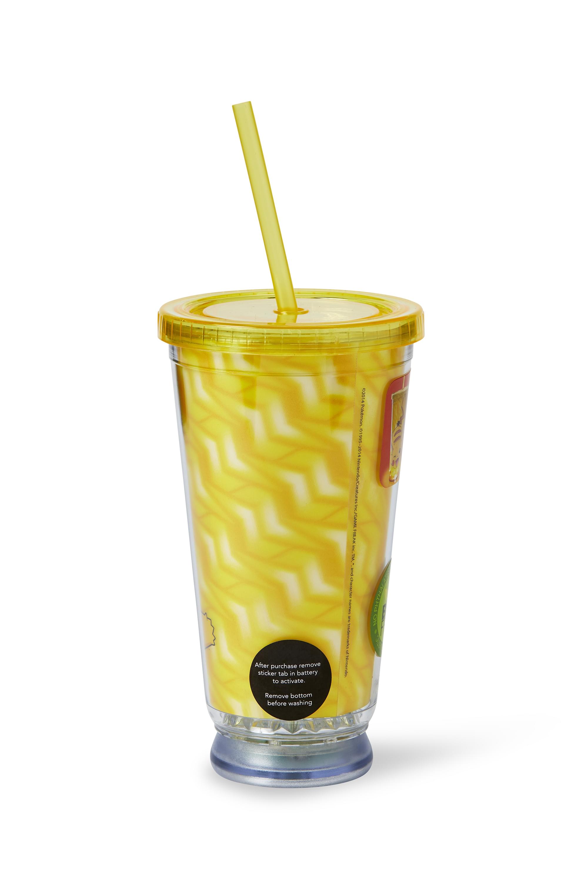 Pokemon Pikachu Carnival Cup - 18oz BPA-free Tumbler Cup with LED Lights