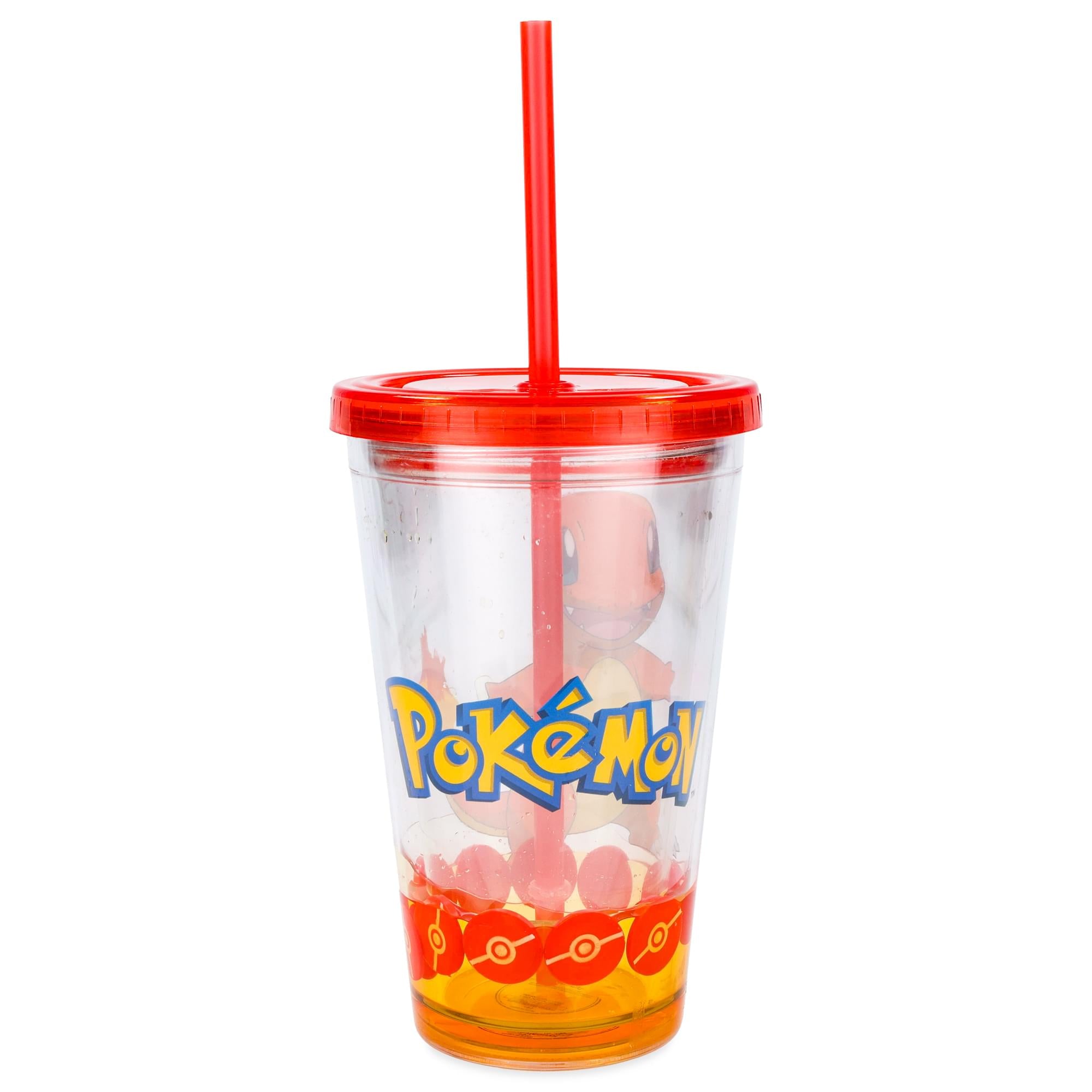 Pokemon Charmander 18oz Carnival Cup w/ Floating Confetti Pokeballs