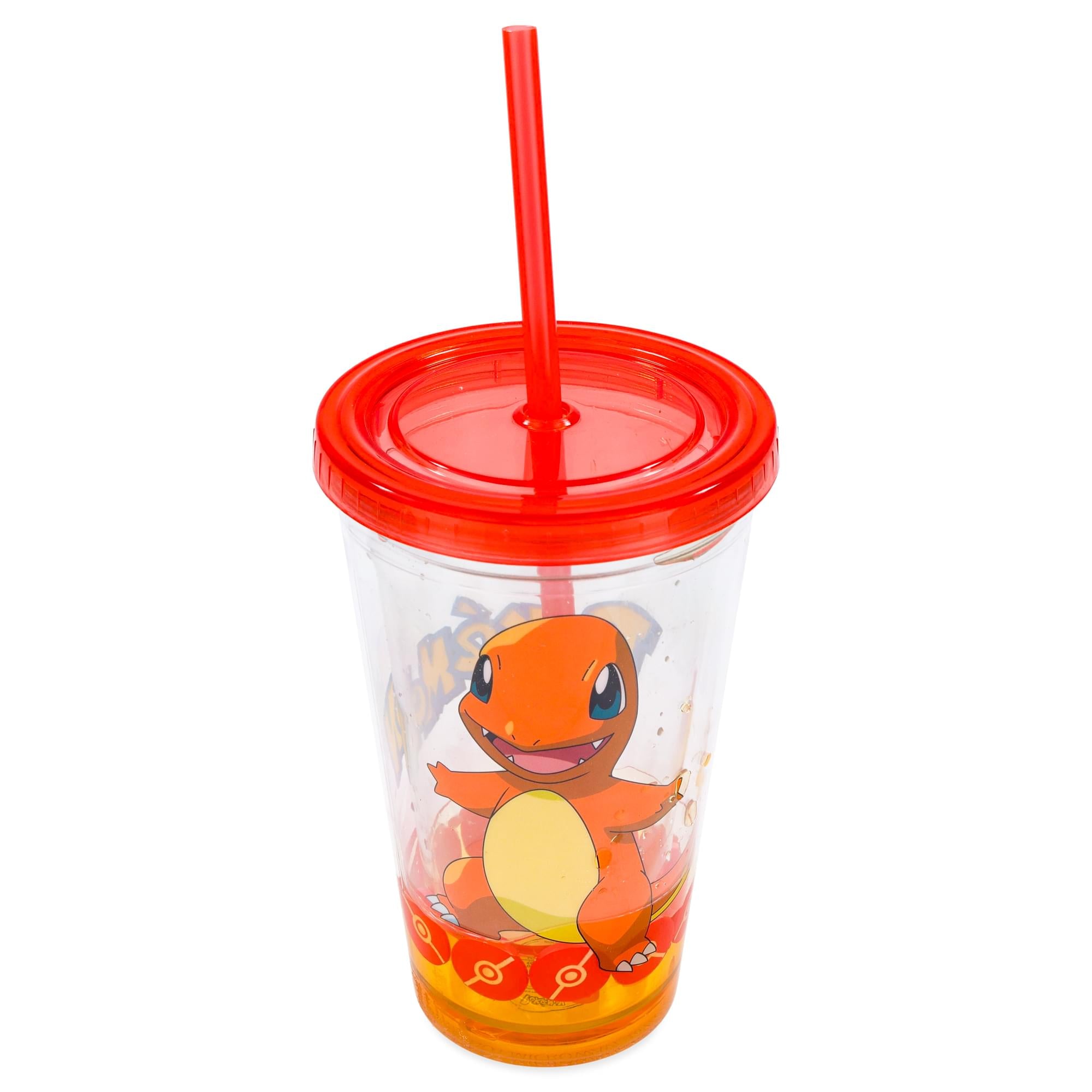 Pokemon Charmander 18oz Carnival Cup w/ Floating Confetti Pokeballs