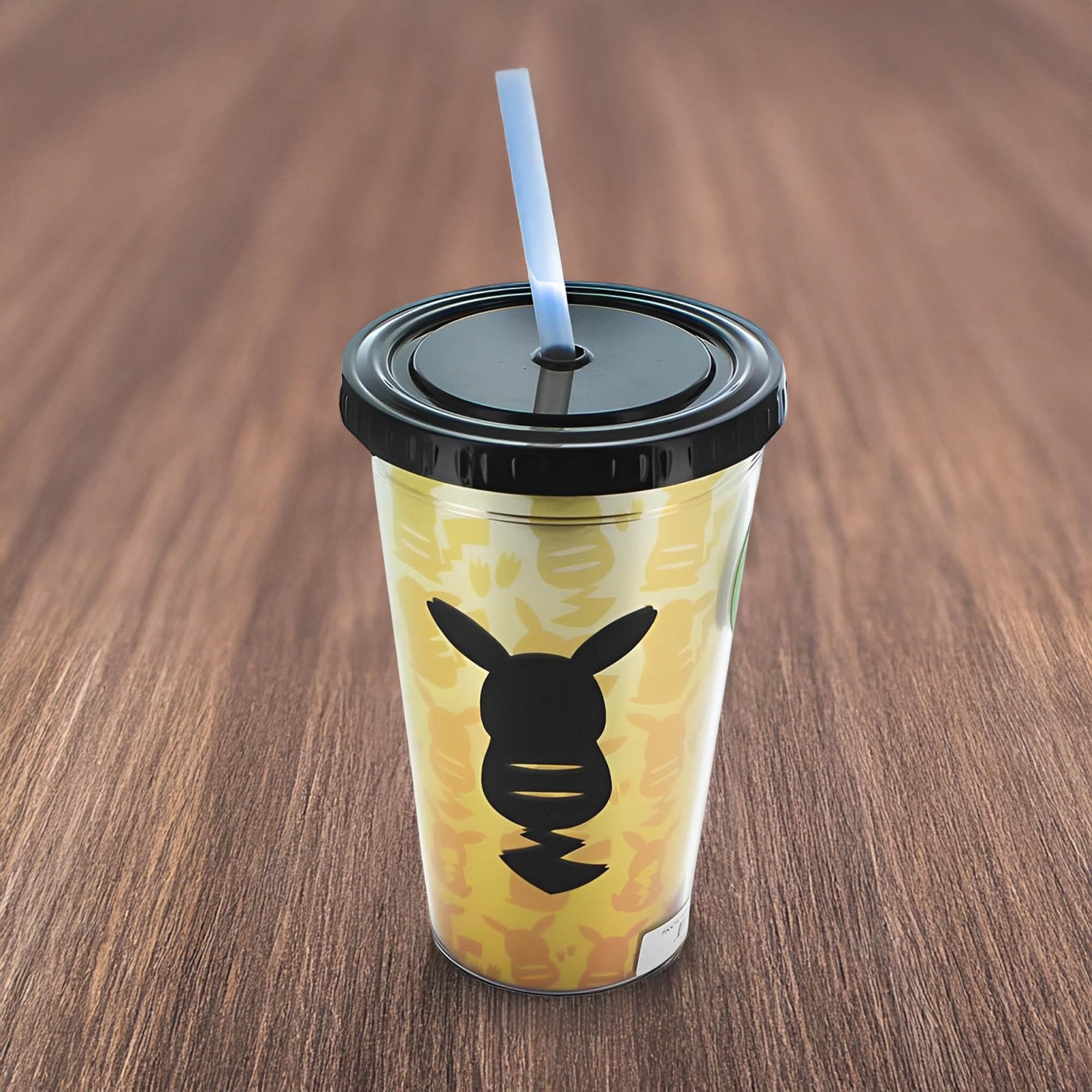 Pokemon Pikachu Silhouette Gold 16oz Carnival Cup