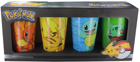 Pokemon Character Pack Pint Glasses, 4-Pack