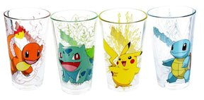 Pokemon 16oz Character Pint Glasses, Set of 4