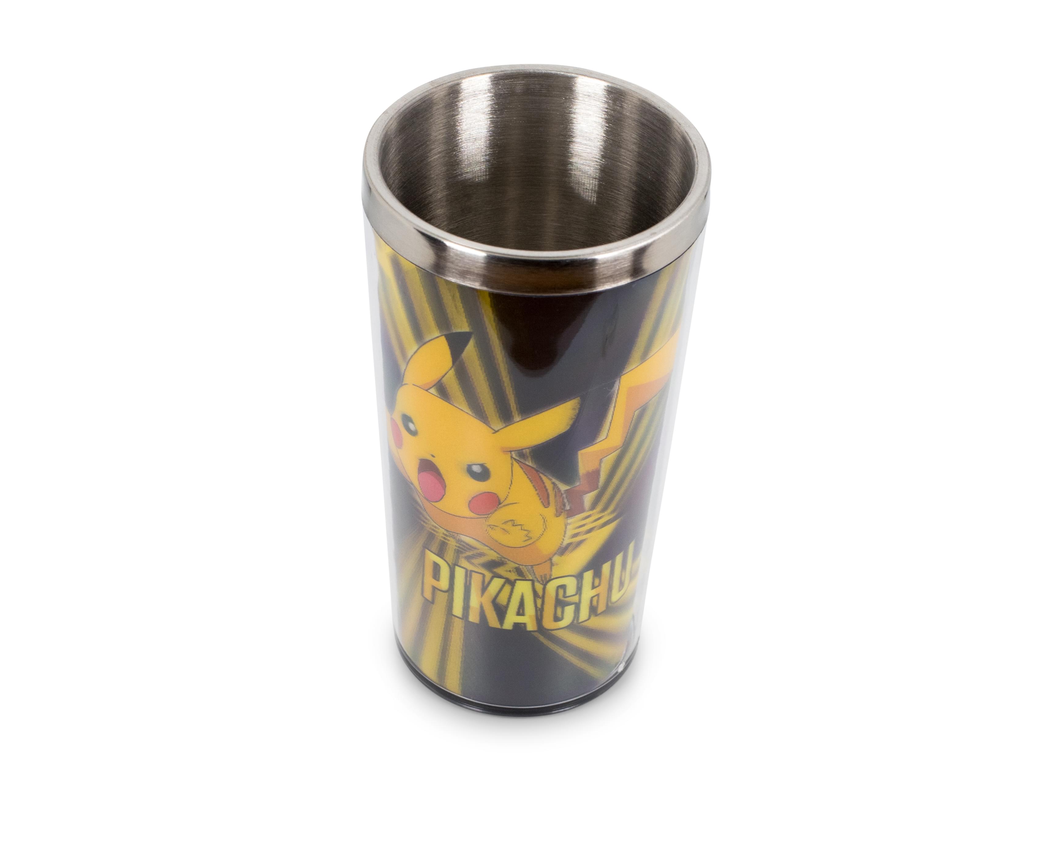Pokemon Lenticular Pikachu 16oz Travel Coffee Mug Tumbler w/ Non-Spill Metal Lid