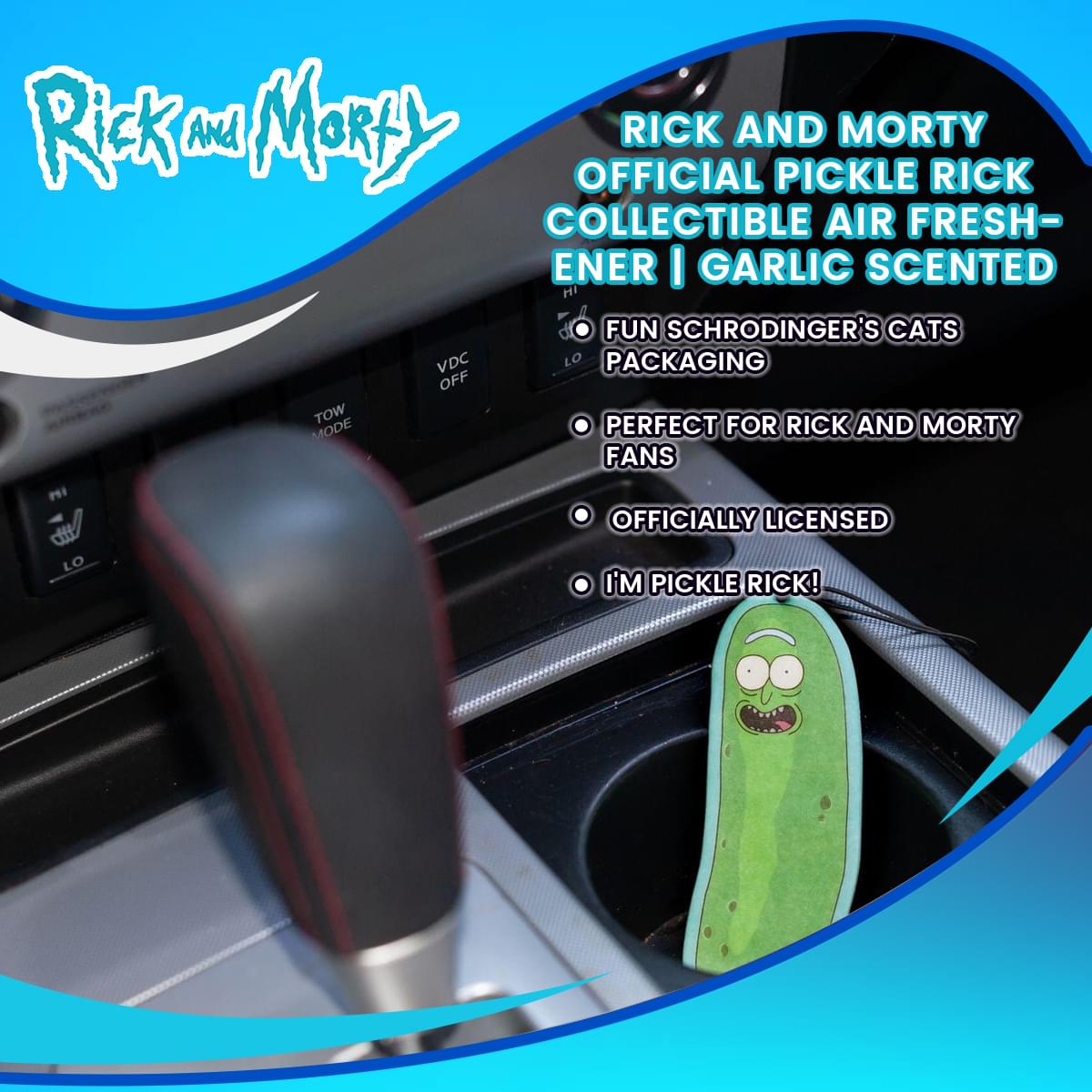 Rick And Morty Official Pickle Rick Collectible Air Freshener | Garlic Scented