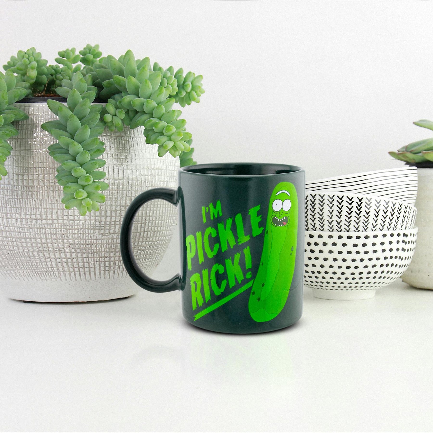 Rick and Morty Pickle Rick 12 Ounce Coffee Mug