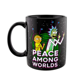 Rick and Morty "Peace Among Worlds" 16 Ounce Mug & Air Freshener Set