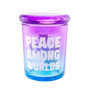 Rick and Morty Peace Among Worlds 6 Ounce Glass Jar with Lid