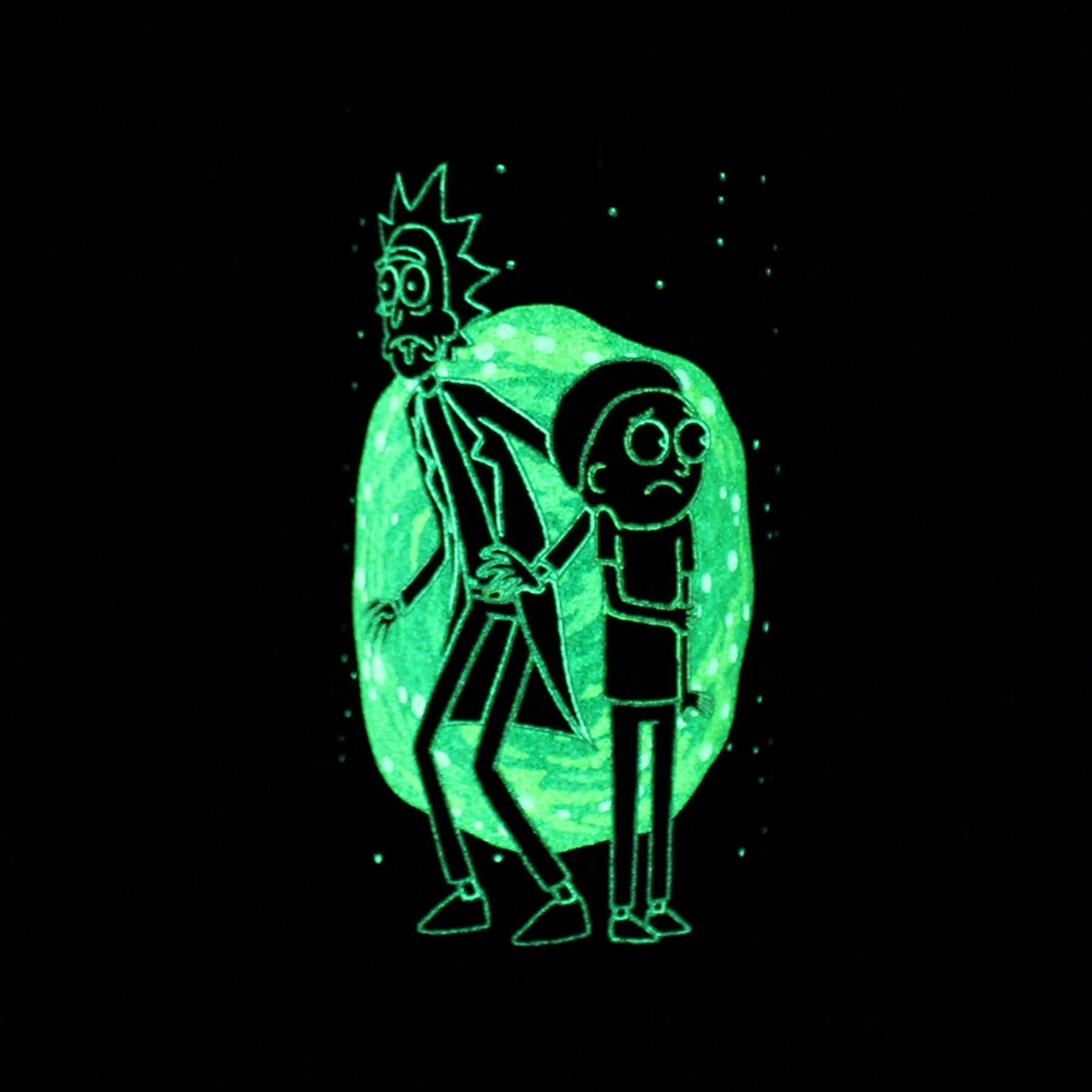 Rick and Morty 20 oz Stainless Steel Glow in The Dark Water Bottle
