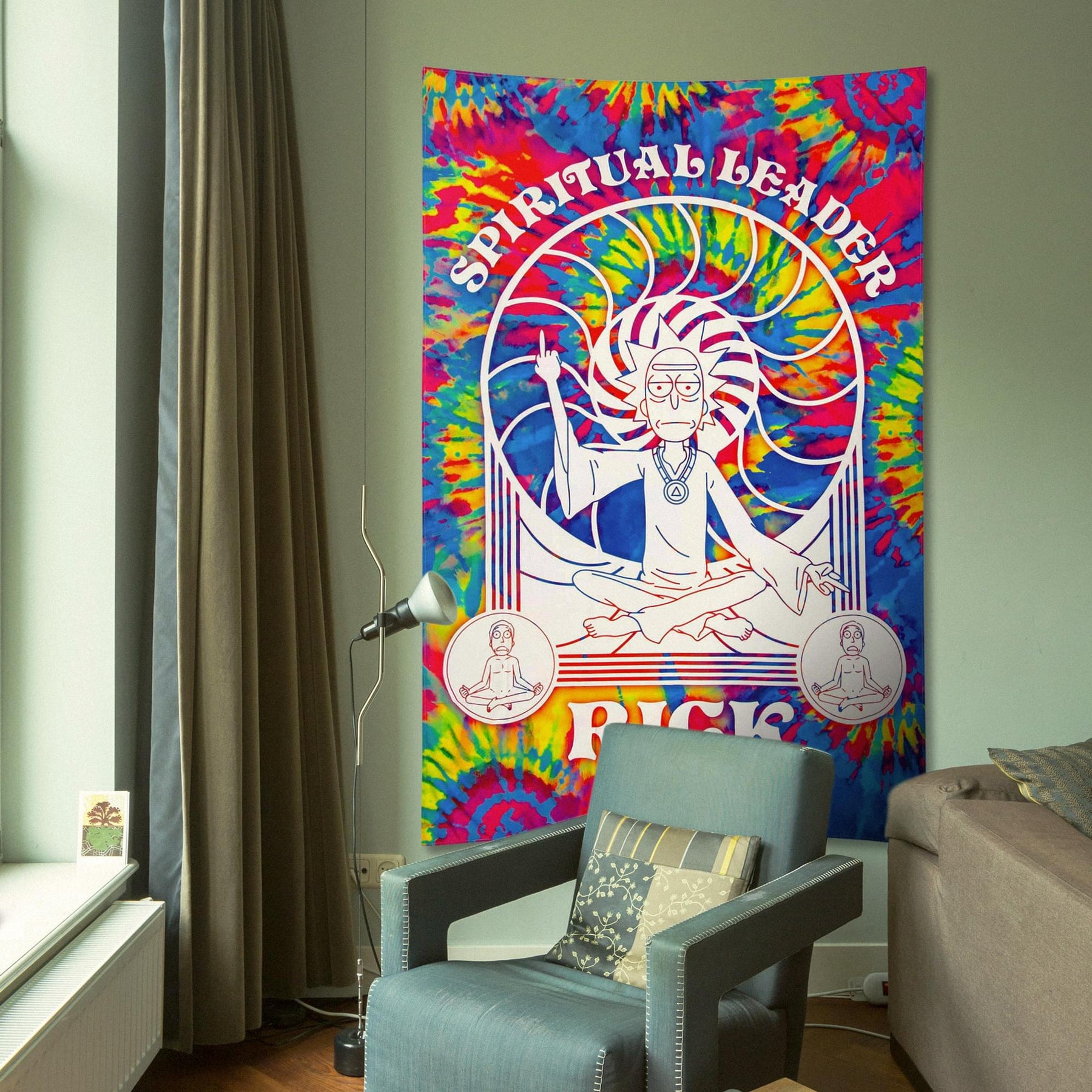 Rick and Morty Spiritual Leader Rick 60 x 90 Inch Wall Tapestry