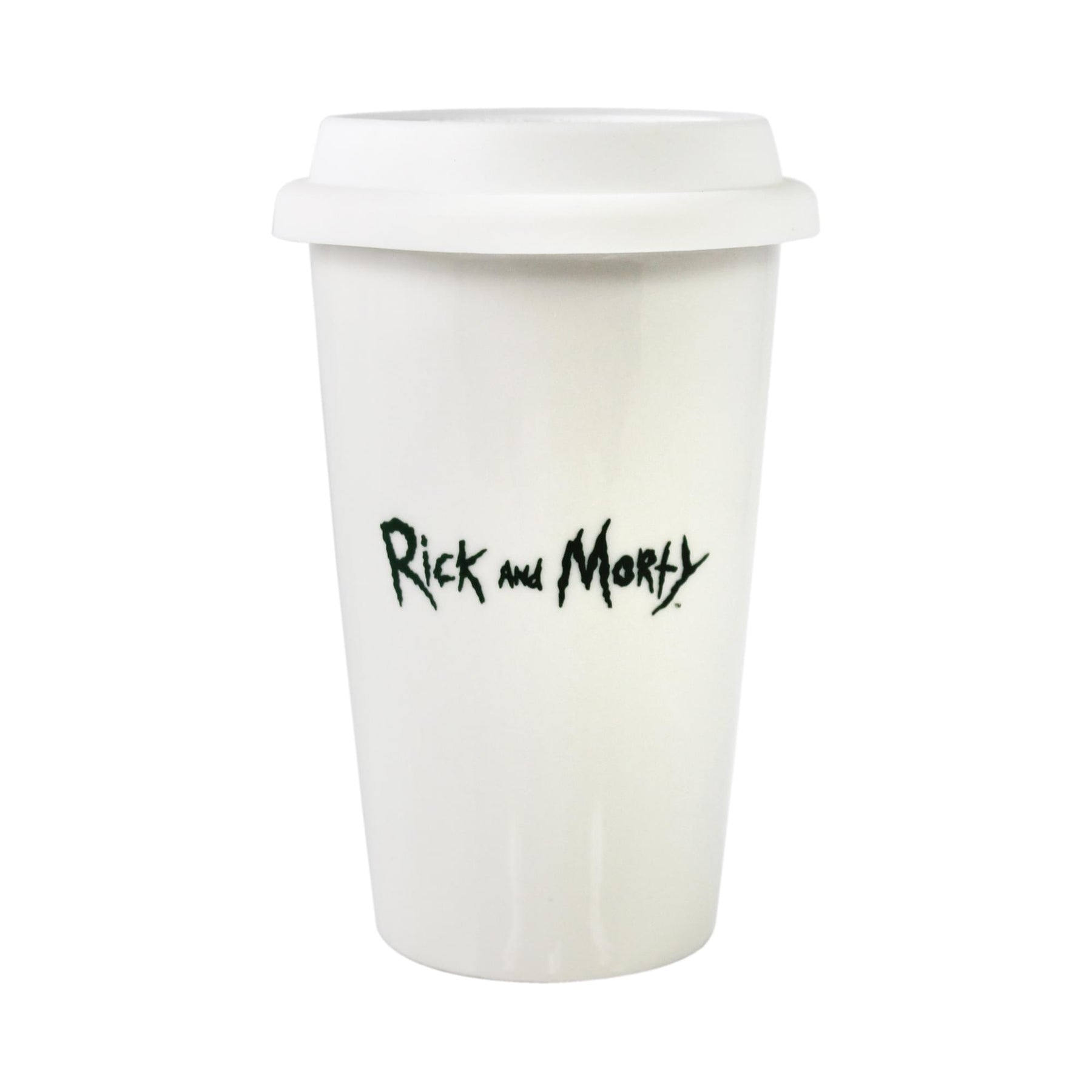 Rick and Morty Cafe Sanchez 12 Ounce Coffee Cup with Lid