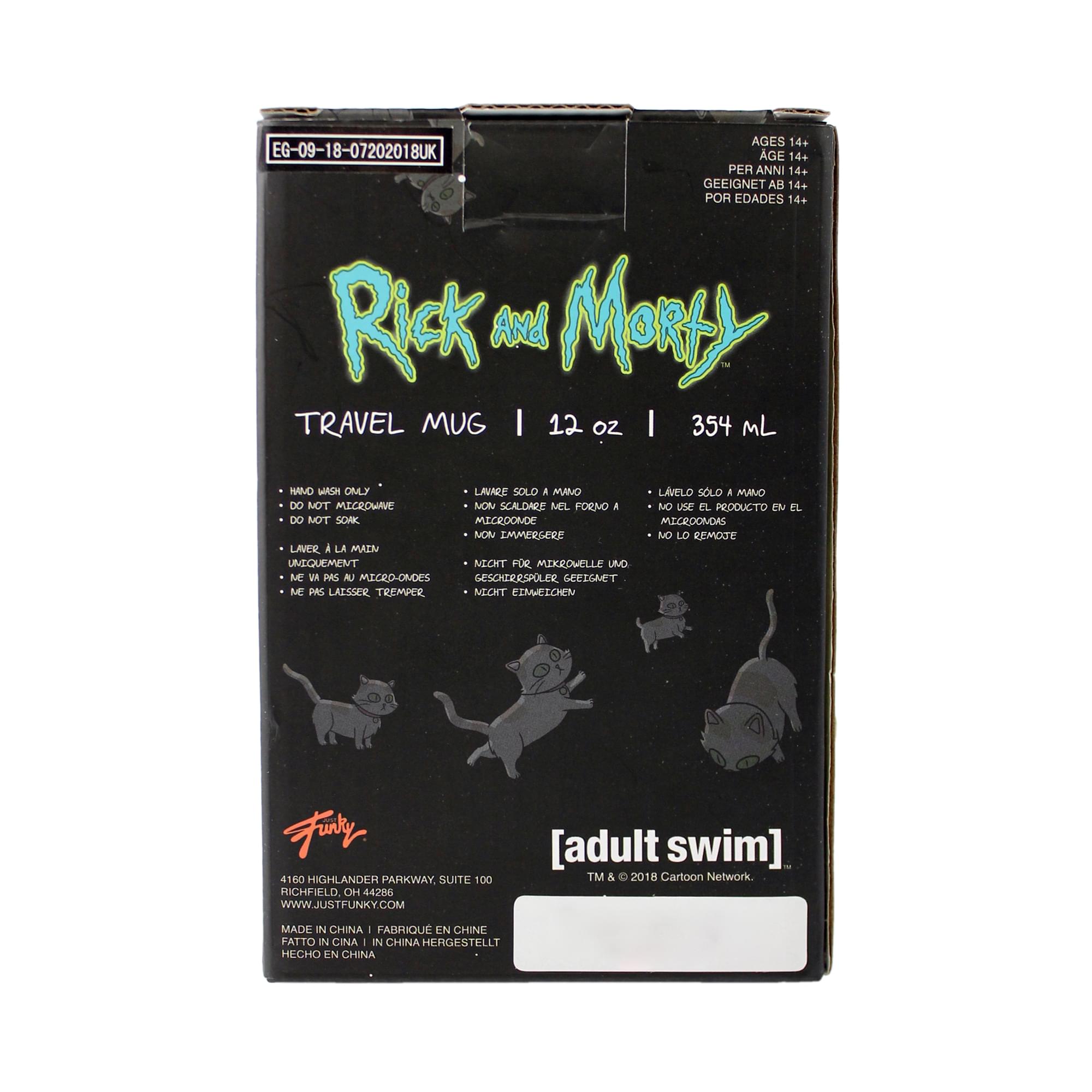 Rick and Morty Cafe Sanchez 12 Ounce Coffee Cup with Lid