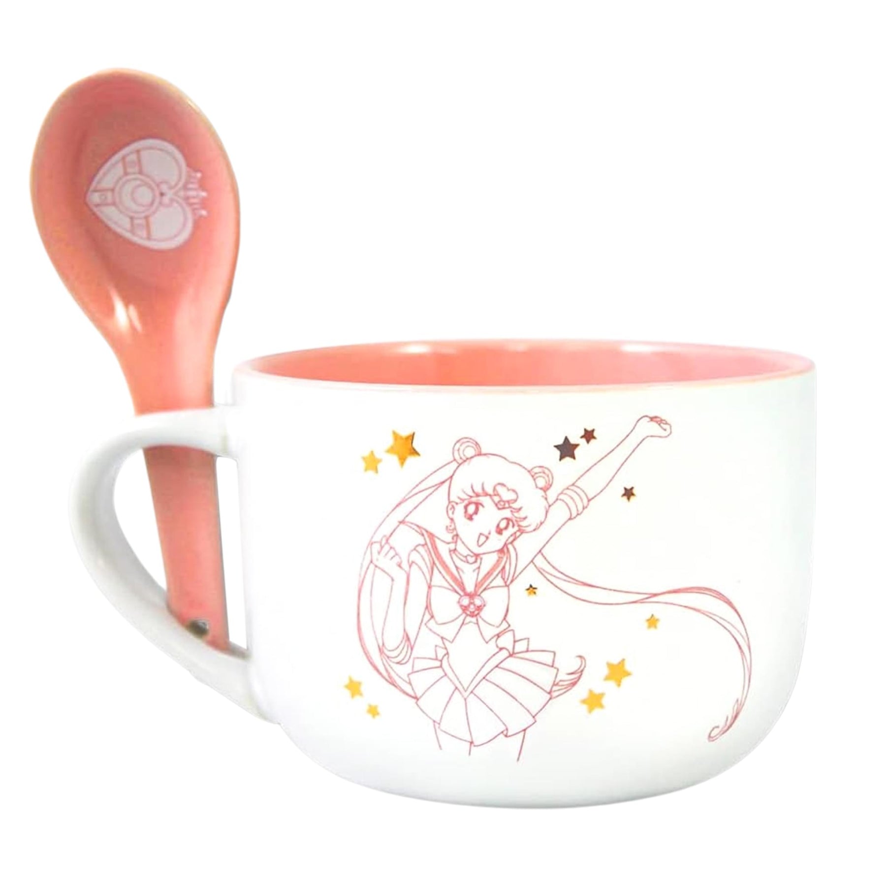 Sailor Moon 12oz Ceramic Soup Mug with Spoon