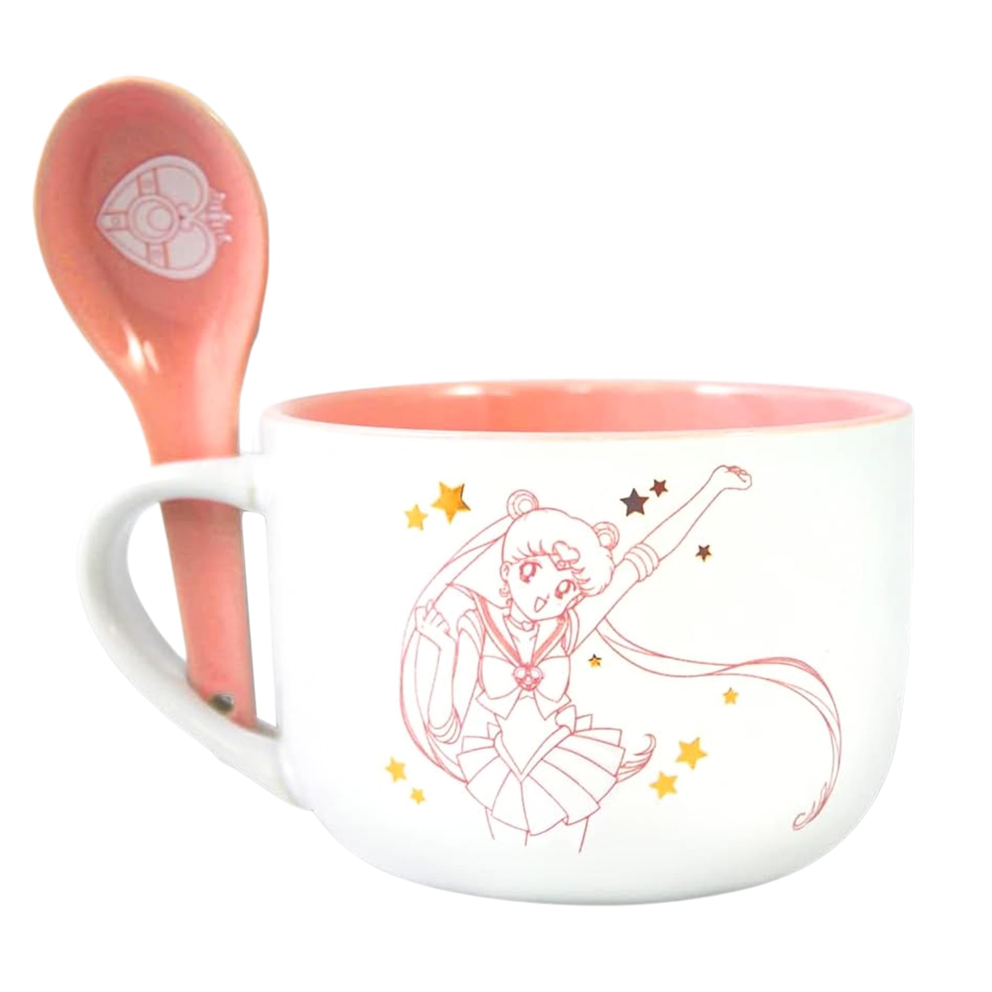 Sailor Moon 12oz Ceramic Soup Mug with Spoon