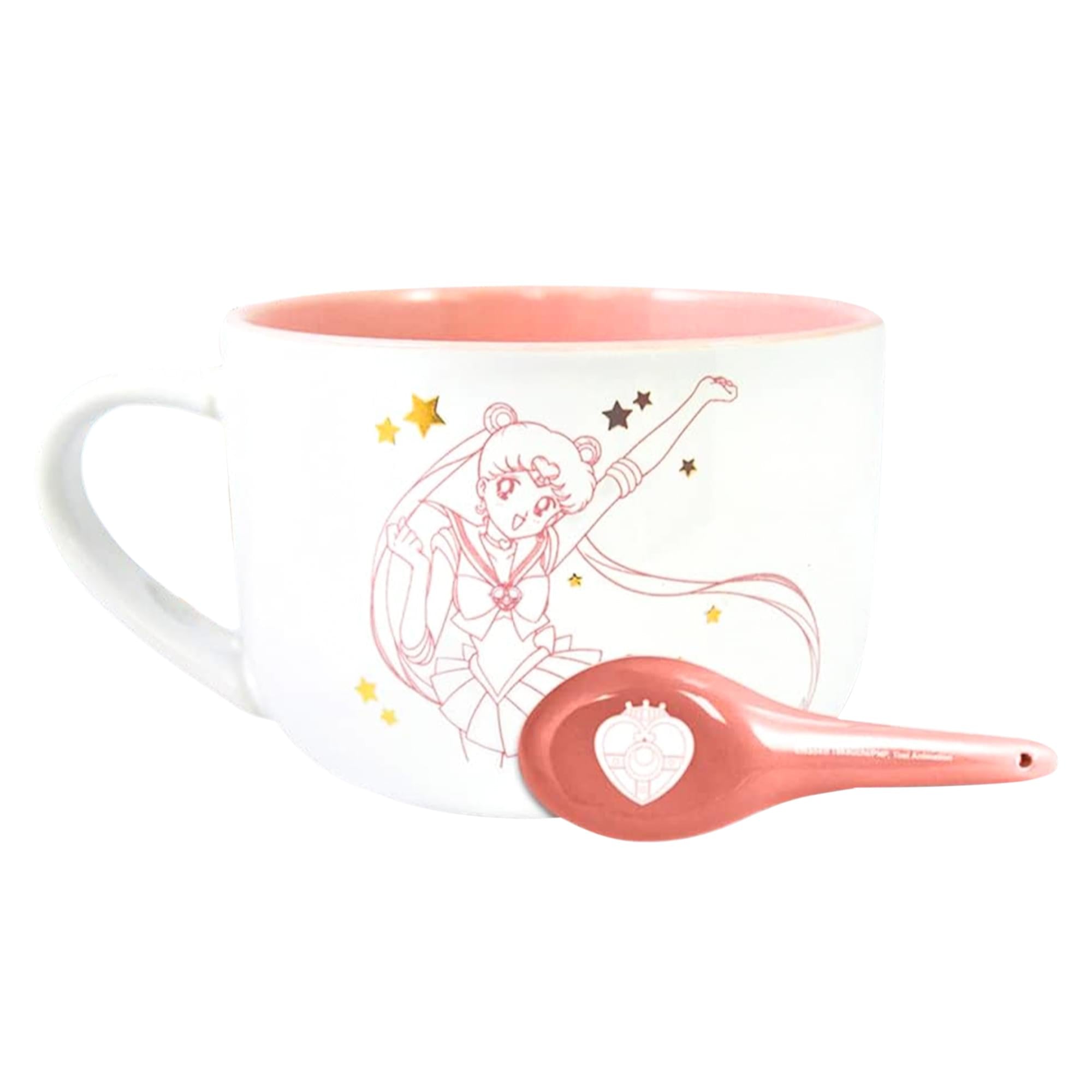 Sailor Moon 12oz Ceramic Soup Mug with Spoon