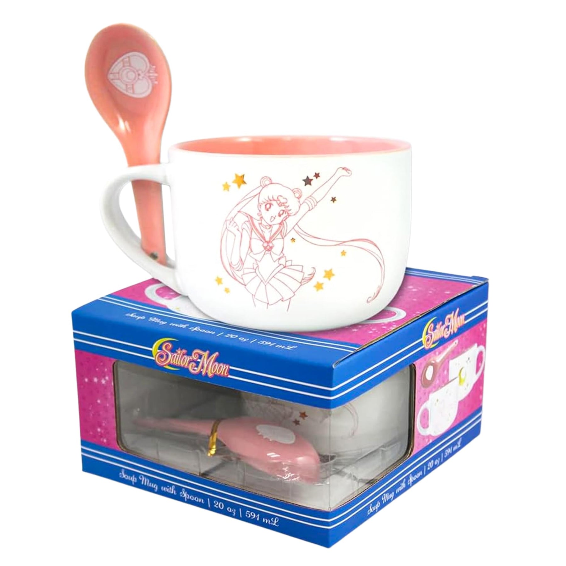 Sailor Moon 12oz Ceramic Soup Mug with Spoon