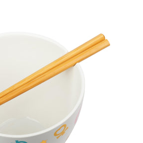 Sailor Moon Symbols 16 Ounce Ramen Bowl with Chopsticks