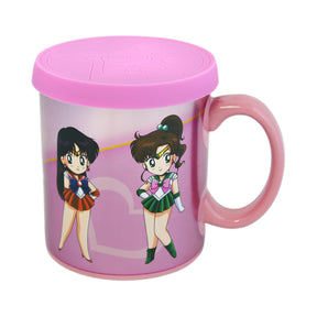 Sailor Moon Sailor Scouts 16 Ounce Ceramic Mug with Lid