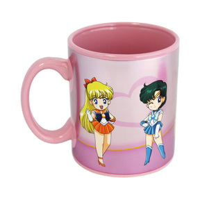 Sailor Moon Sailor Scouts 16 Ounce Ceramic Mug with Lid